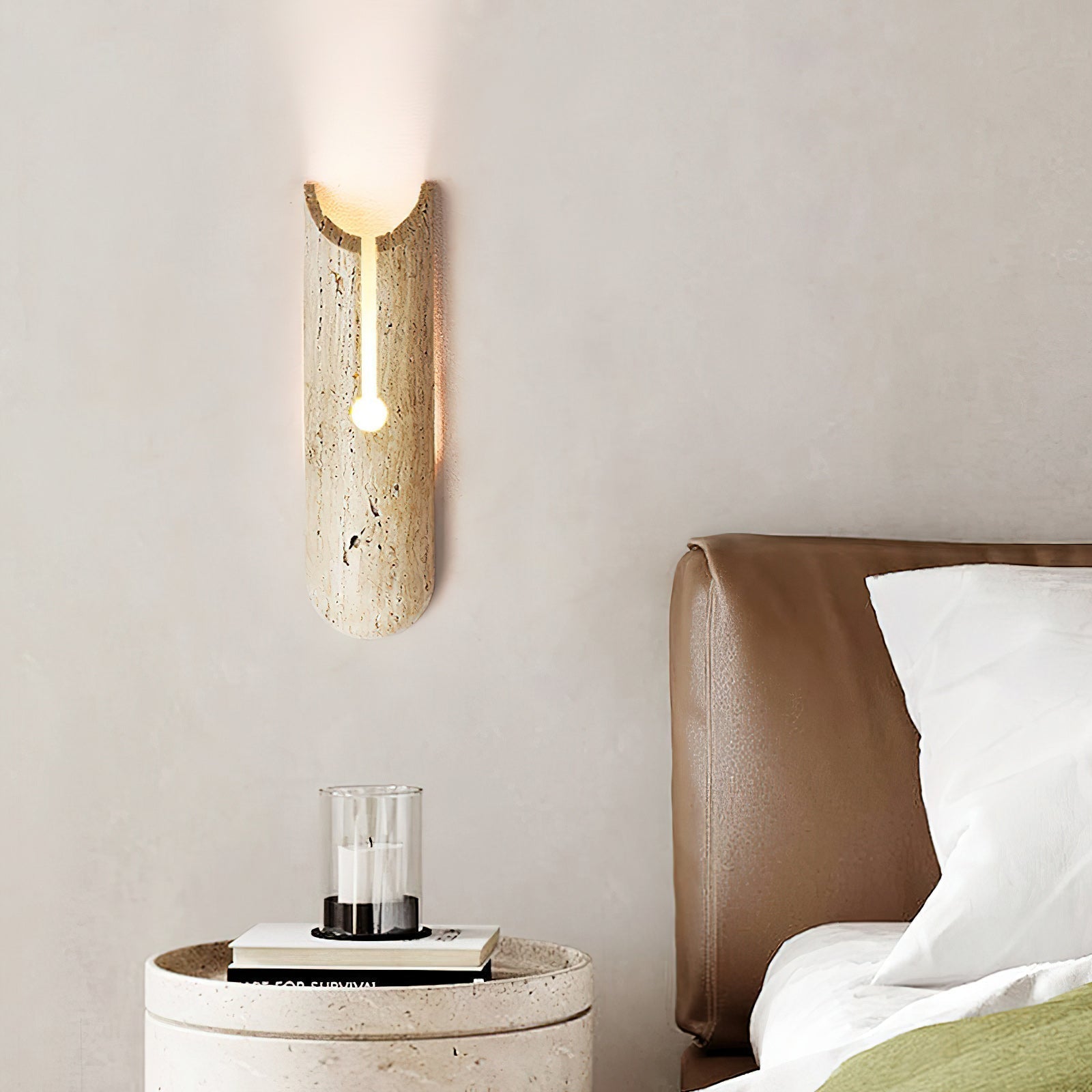 Olnorila Modern Minimalist Travertine Wall Lamp - Letslighting