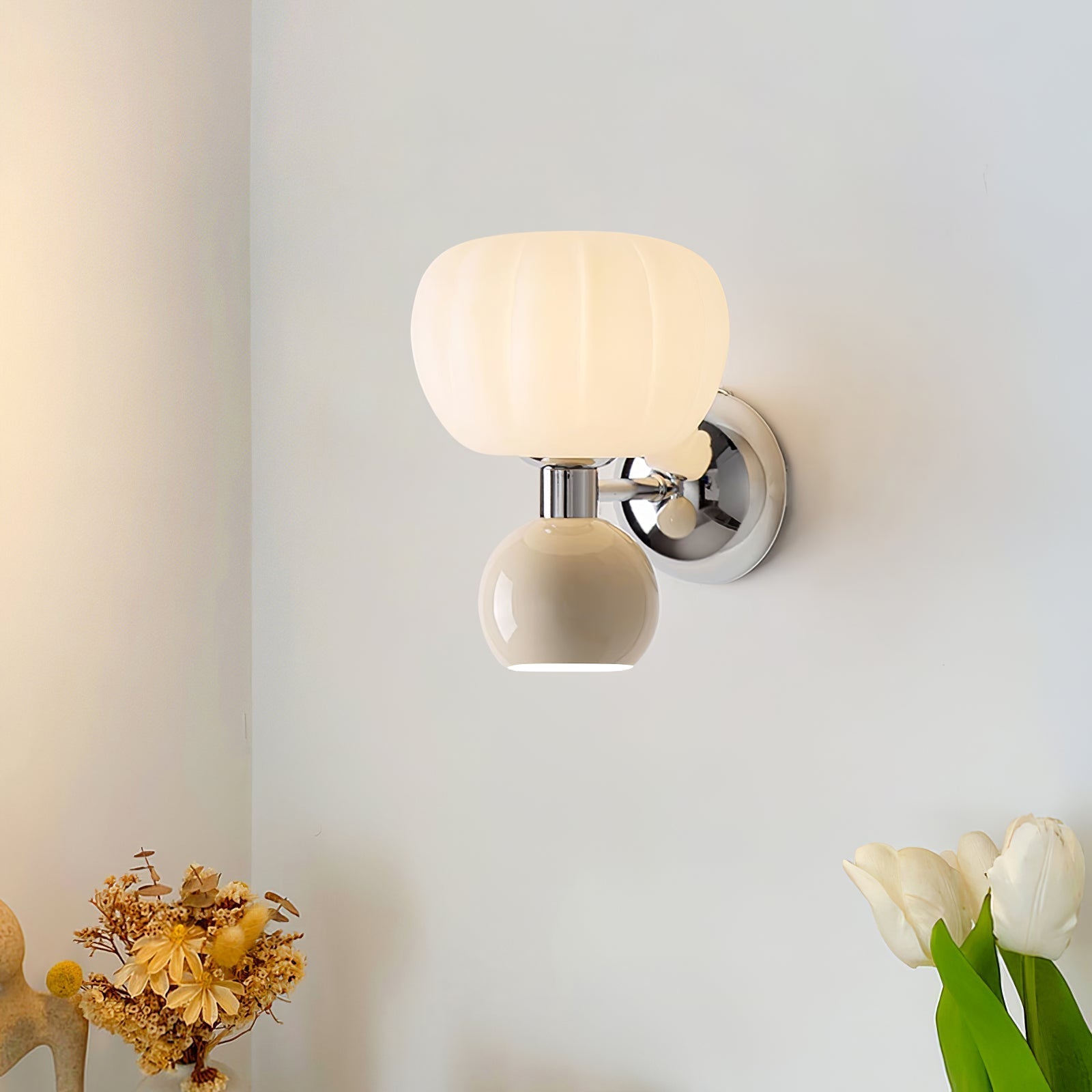 Syrinora Elegante Moderne Wandleuchte aus Chrom-Letslighting