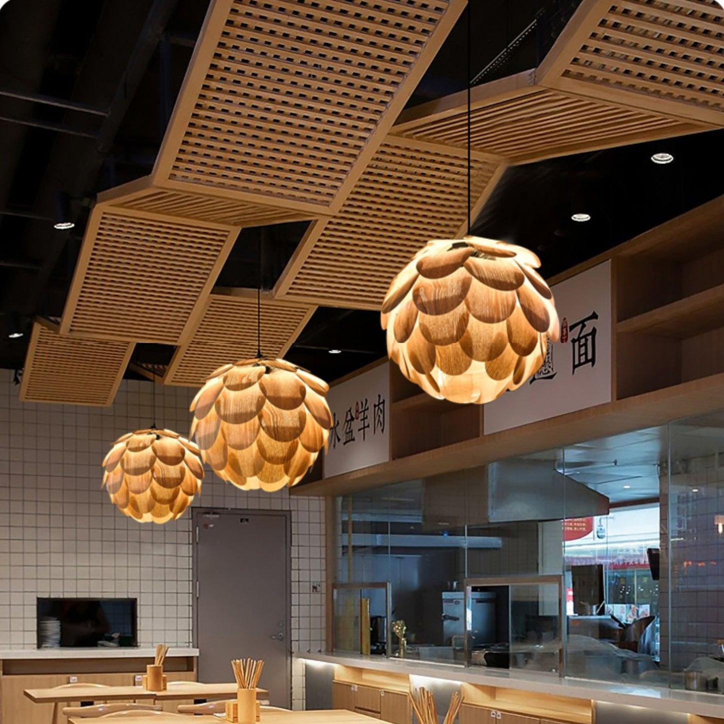 Wlara Modern Holz Pendelleuchte Leuchte-Letslighting
