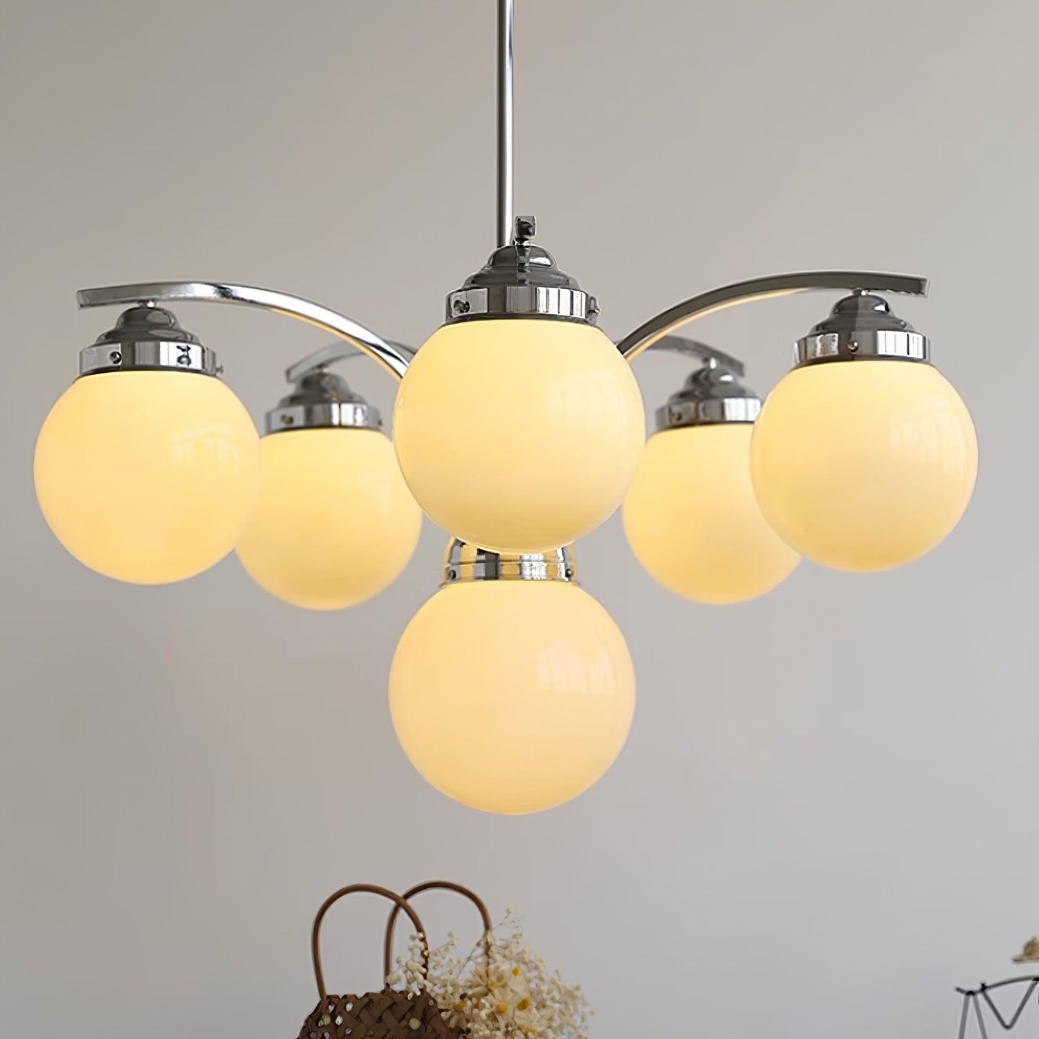 Lustra Eleganter Kronleuchter aus Rosa Glas-Letslighting