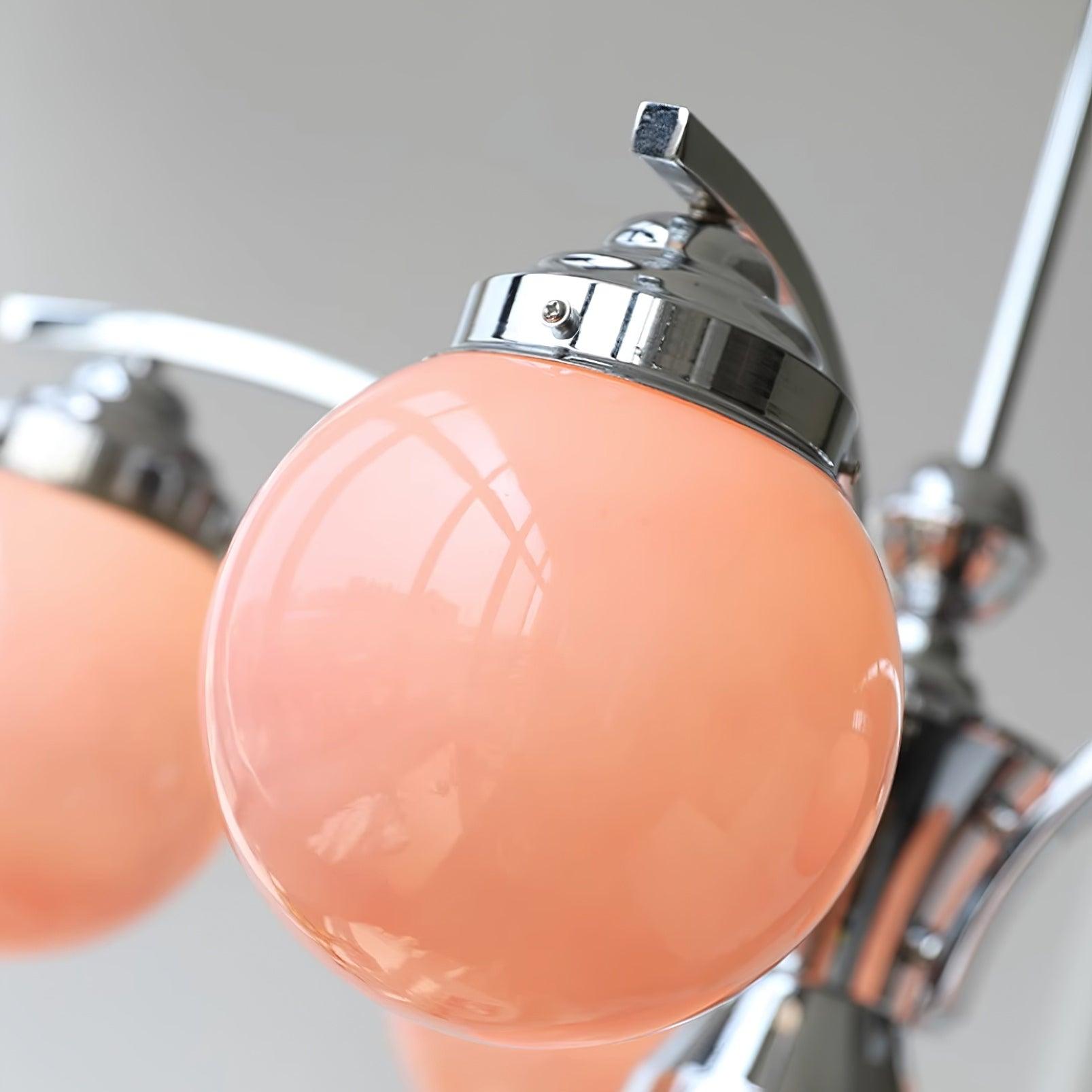 Lustra Eleganter Kronleuchter aus Rosa Glas-Letslighting