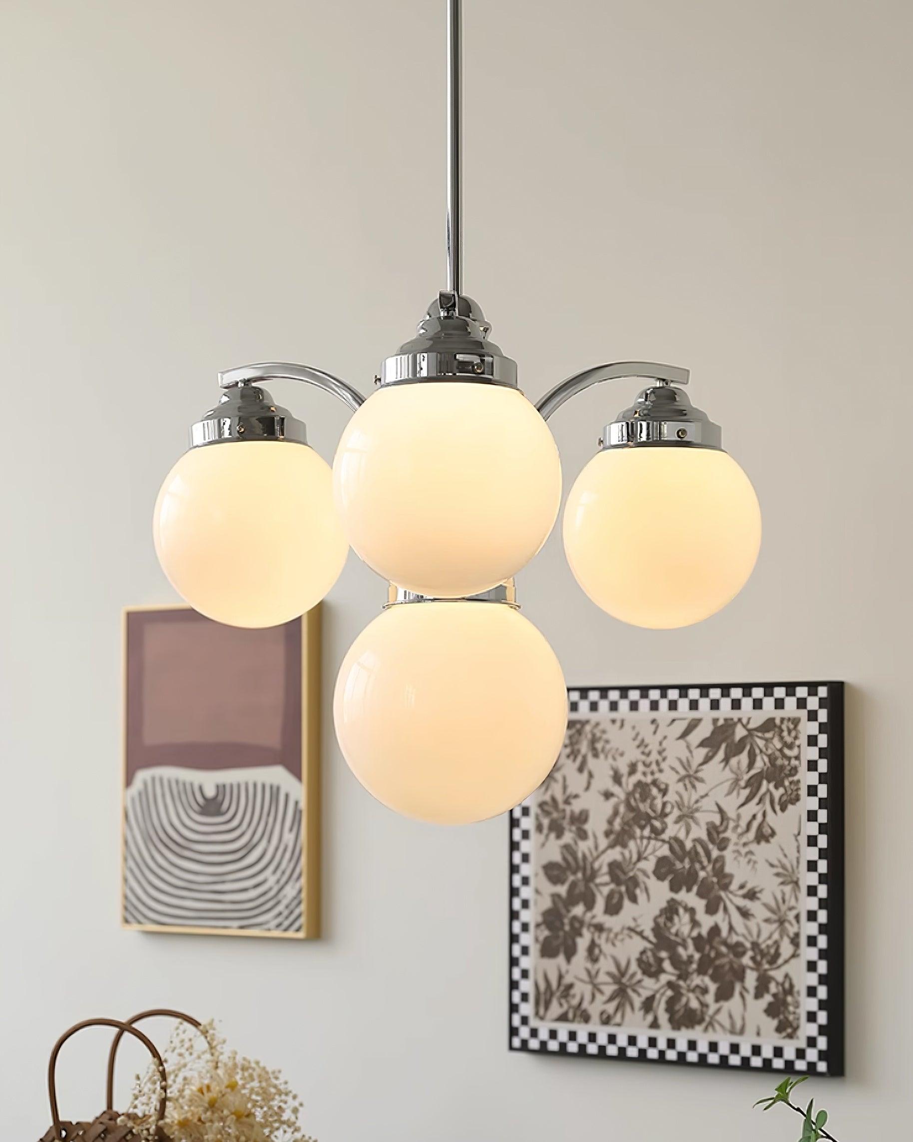 Lustra Eleganter Kronleuchter aus Rosa Glas-Letslighting