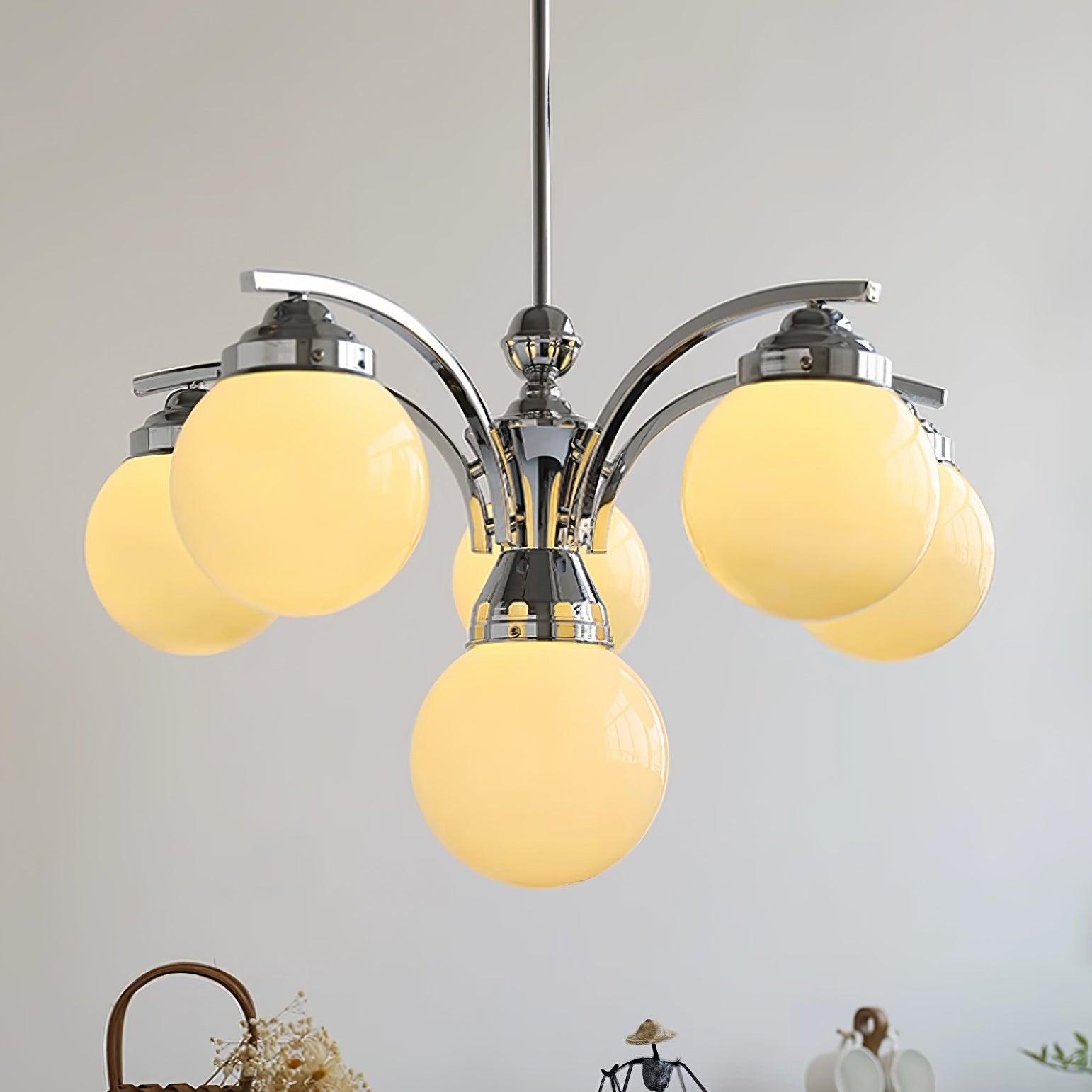 Lustra Eleganter Kronleuchter aus Rosa Glas-Letslighting