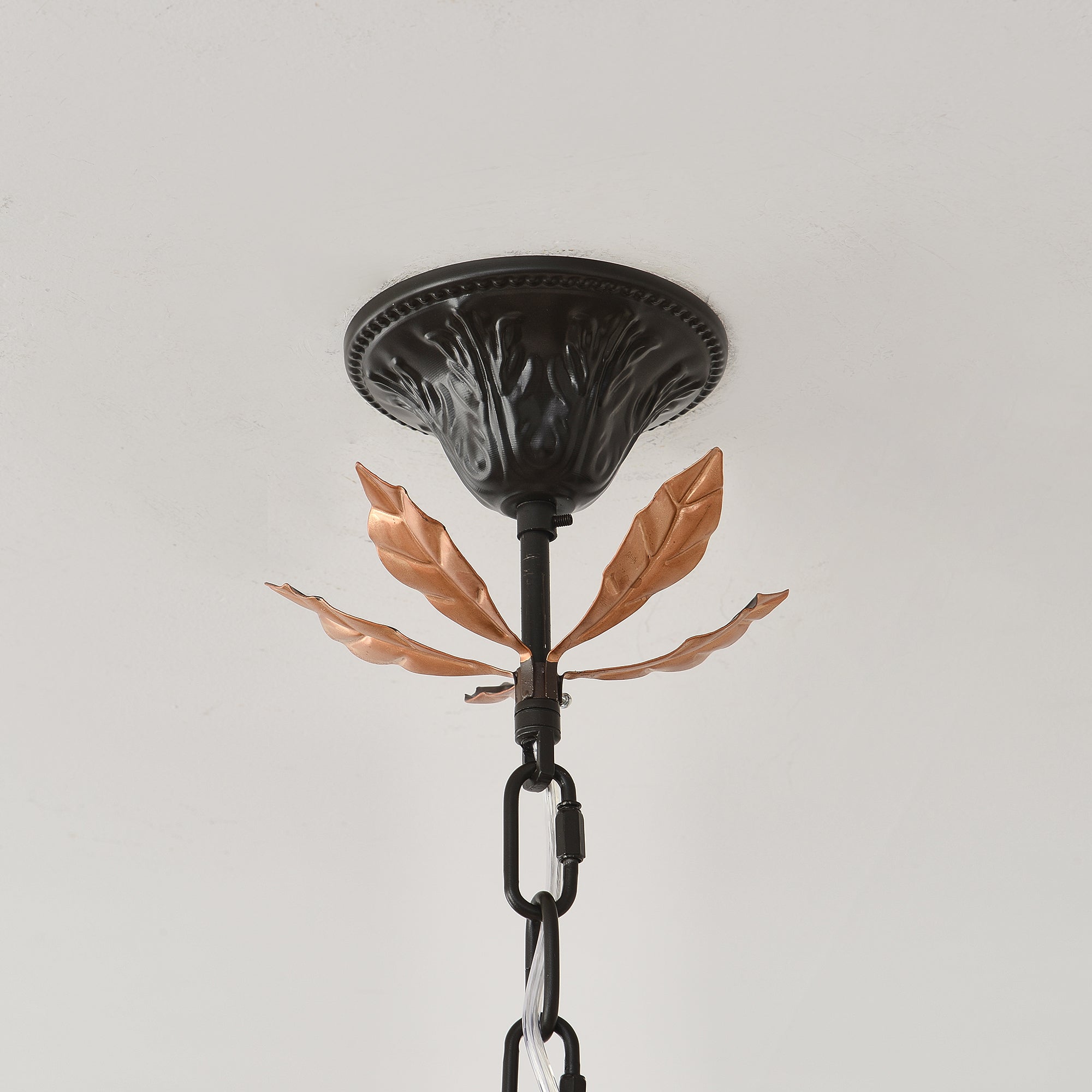 Avelora Vintage Industrieller Tulpen-Kronleuchter Pinkes Glas-Letslighting