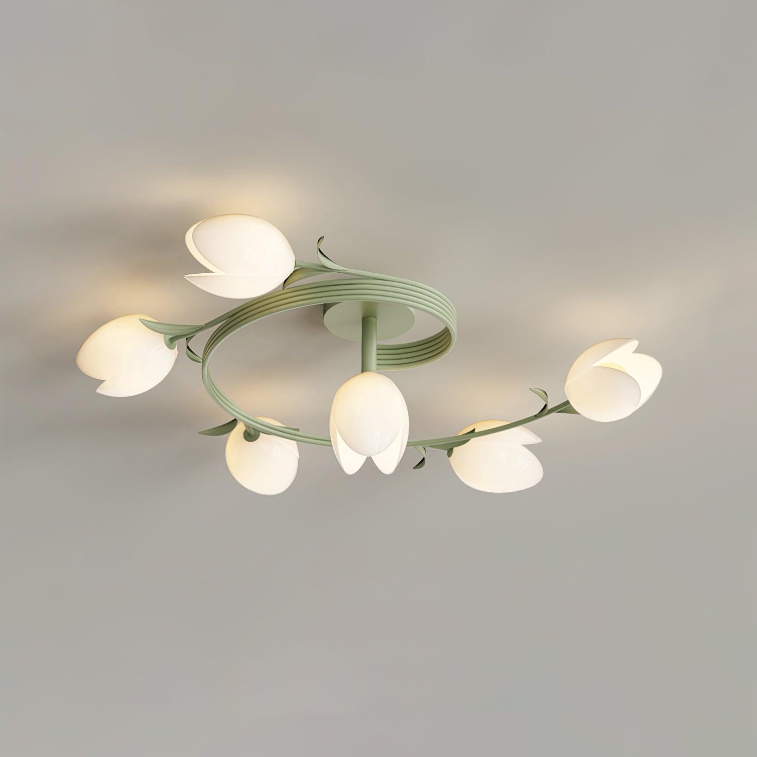 Iris 6-Light Tulip Ceiling Light - Letslighting
