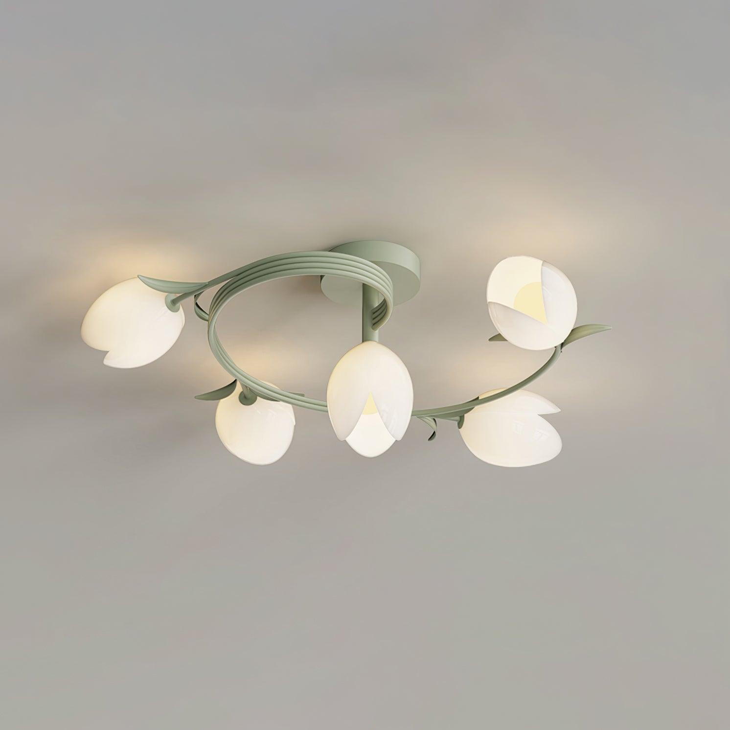 Iris 6-Light Tulip Ceiling Light - Letslighting