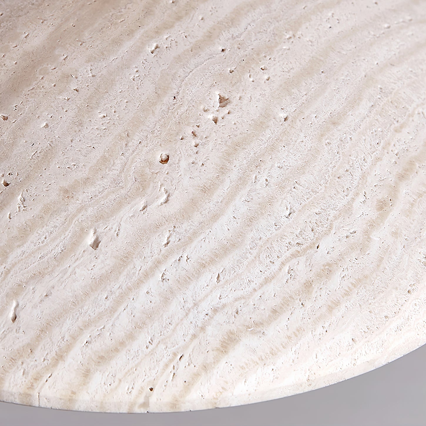 Zodore Wide-Brim Travertine Pendant Light - Neutralighting