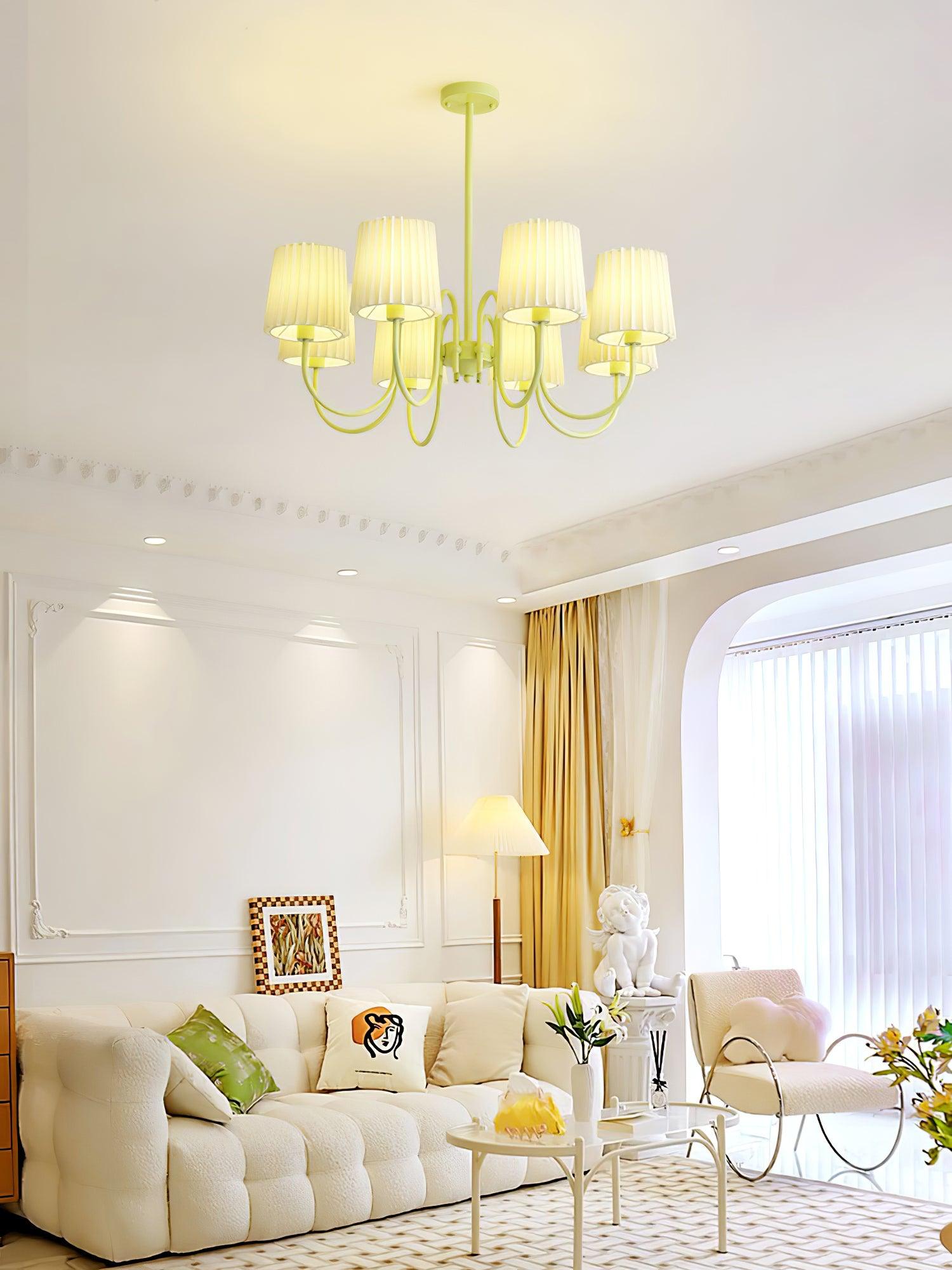 Isolora Eleganter Moderner Stoffkronleuchter-Letslighting