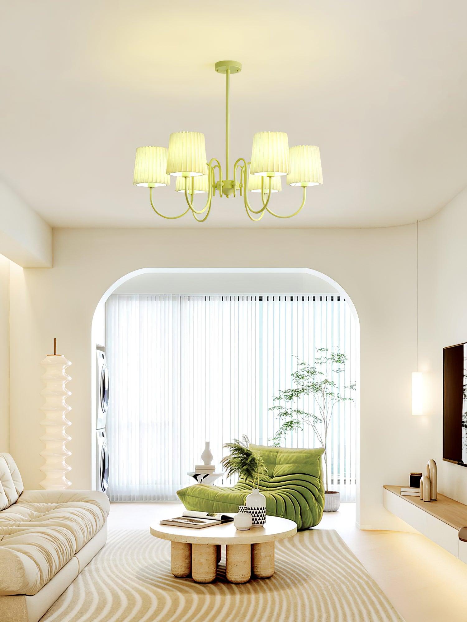 Isolora Eleganter Moderner Stoffkronleuchter-Letslighting
