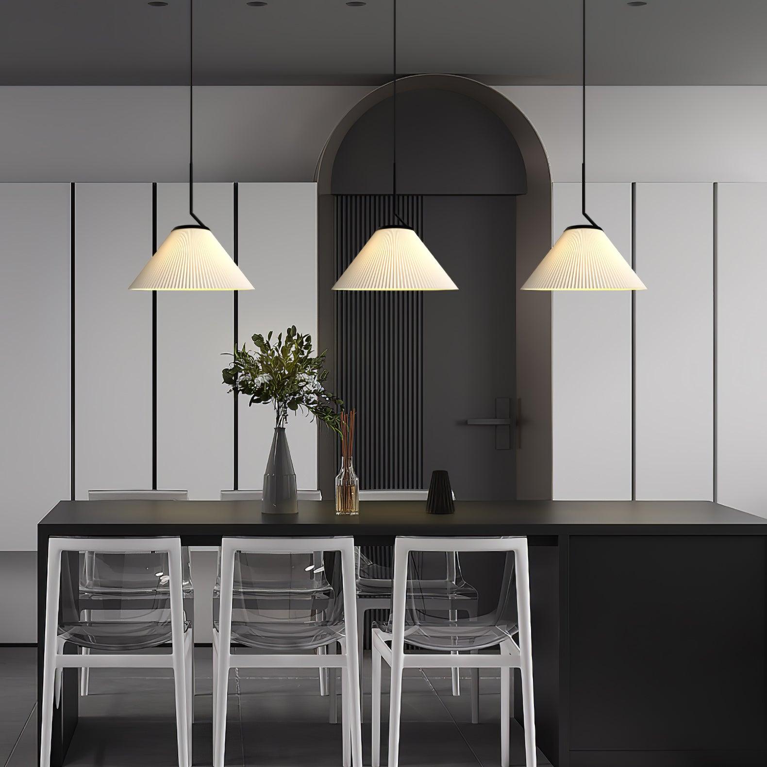 Zoravine Pleierte Stoff-Anhängerlampe-Letslighting