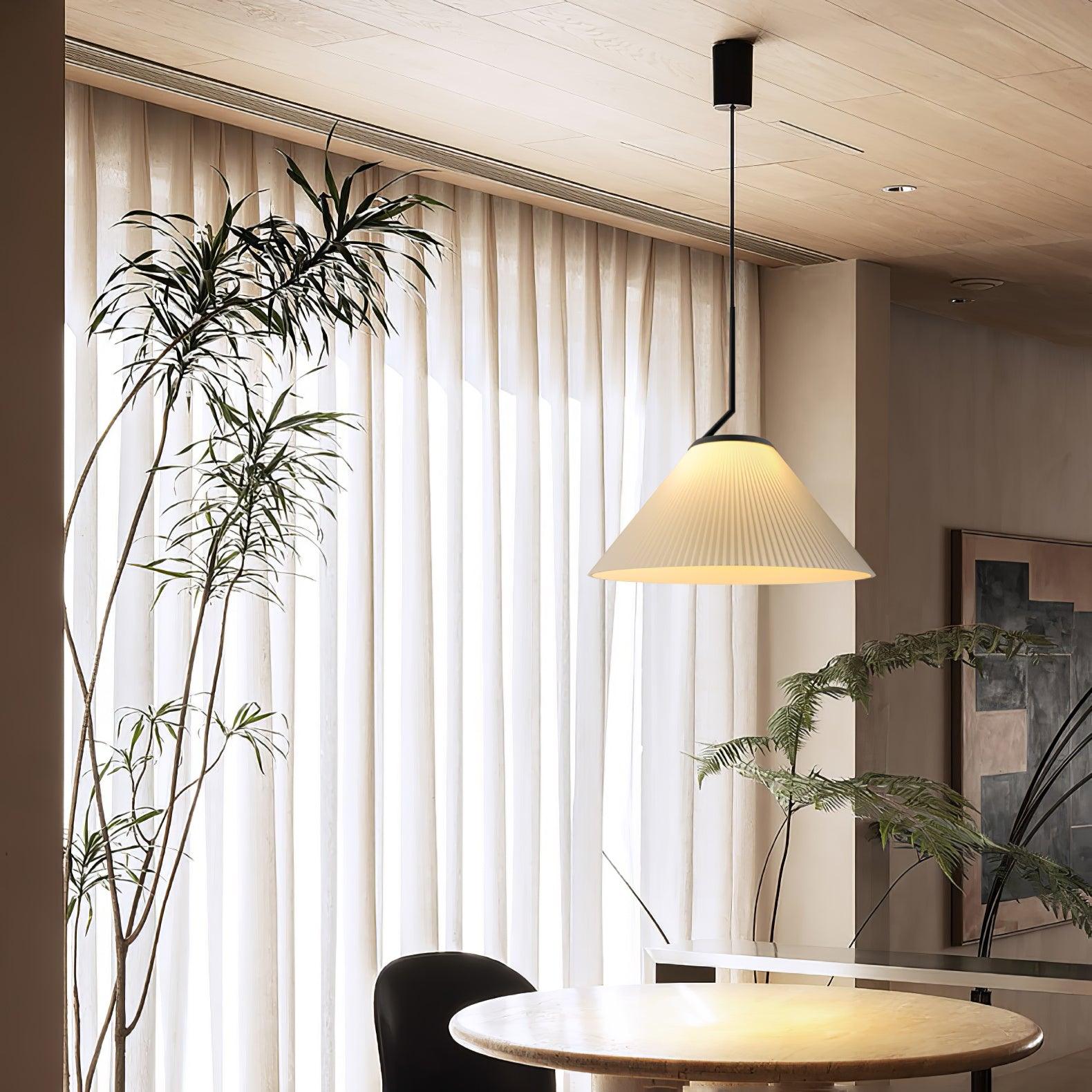 Zoravine Pleierte Stoff-Anhängerlampe-Letslighting