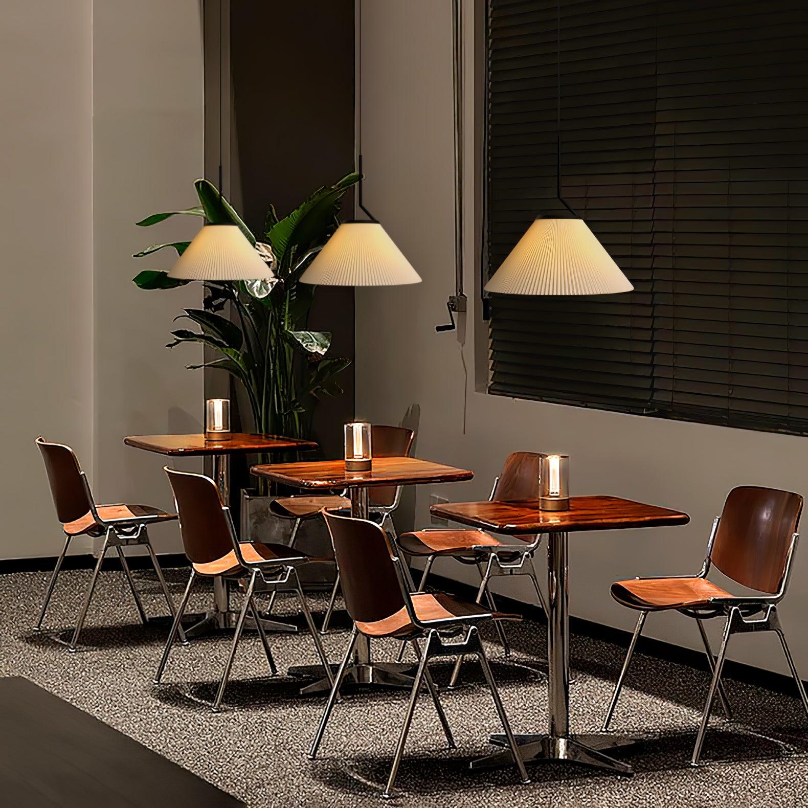 Zoravine Pleierte Stoff-Anhängerlampe-Letslighting