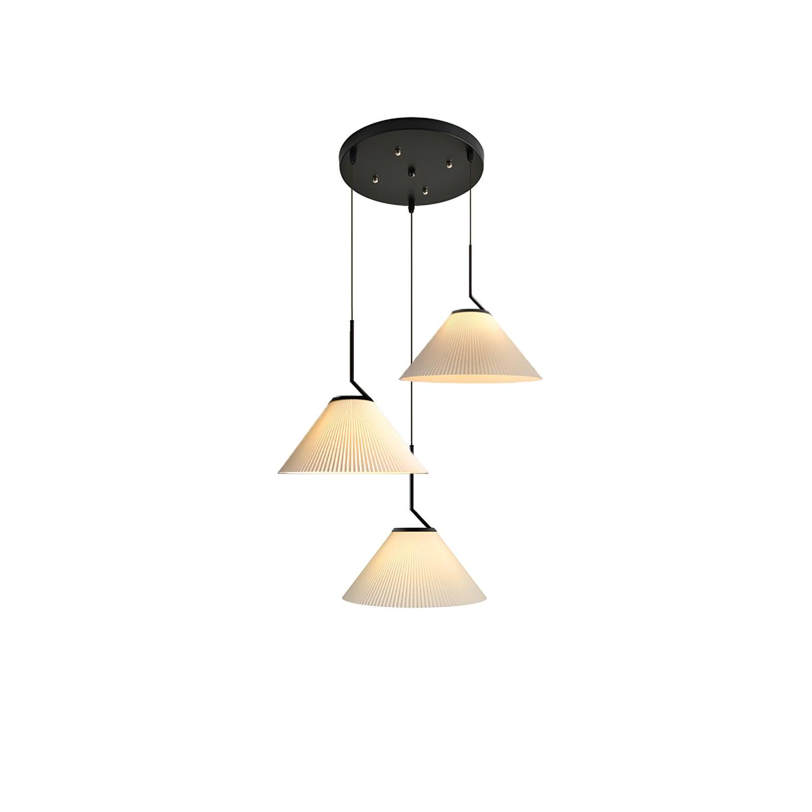 Zoravine Pleierte Stoff-Anhängerlampe-Letslighting