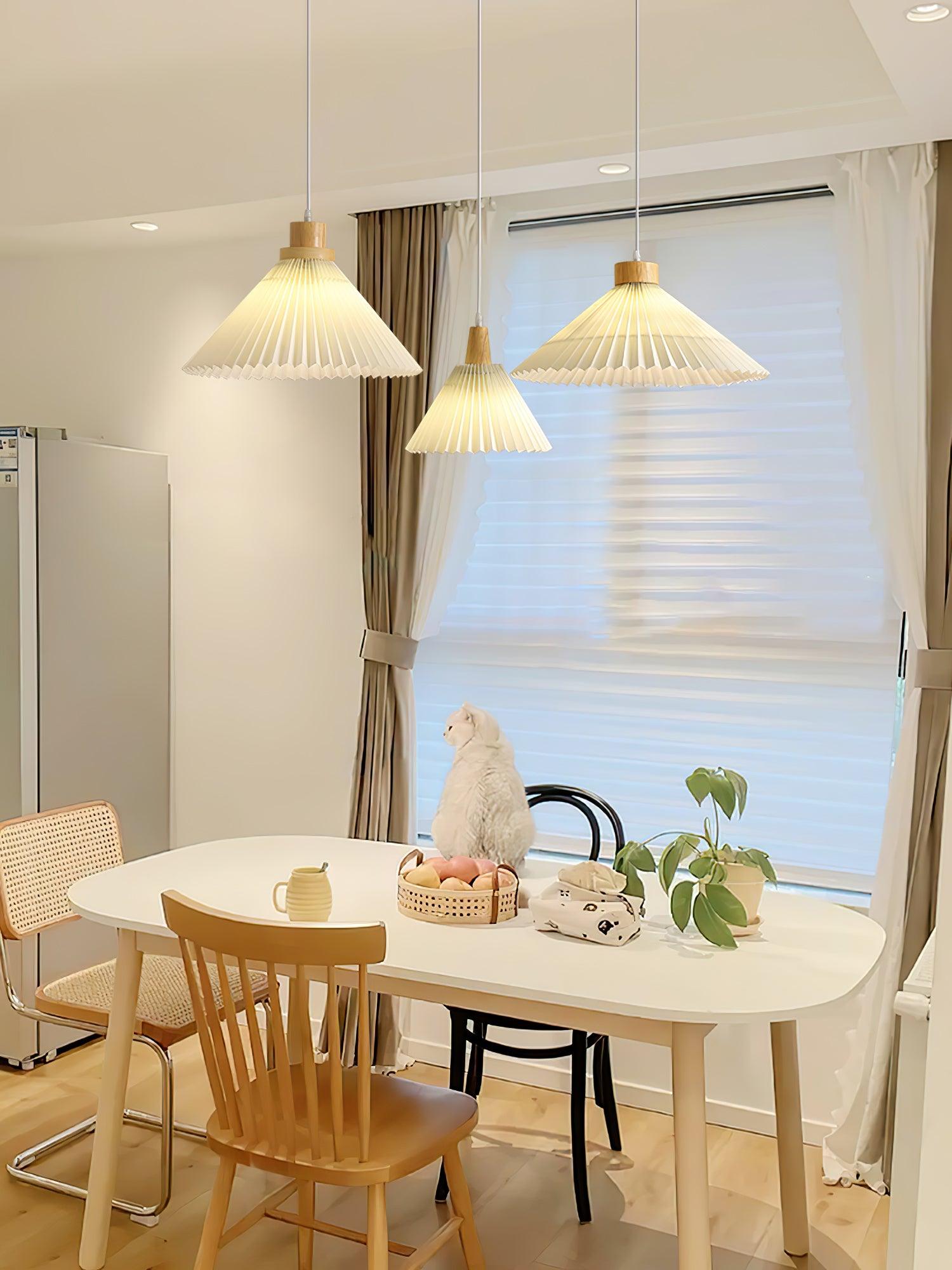 Flora Modern Holz Pendelleuchte Leuchte-Letslighting