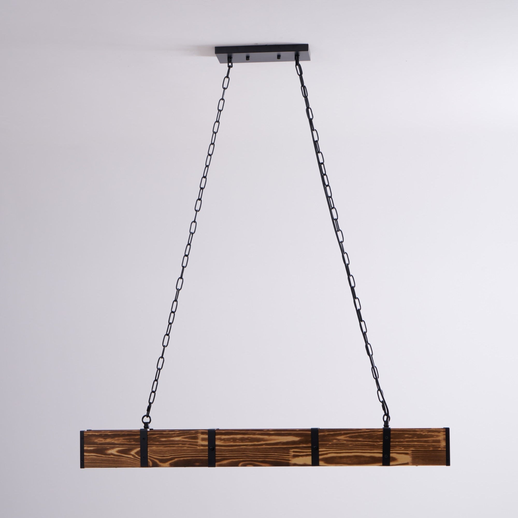 Lustra Kronleuchter Pleva Linear Naturholz-Letslighting