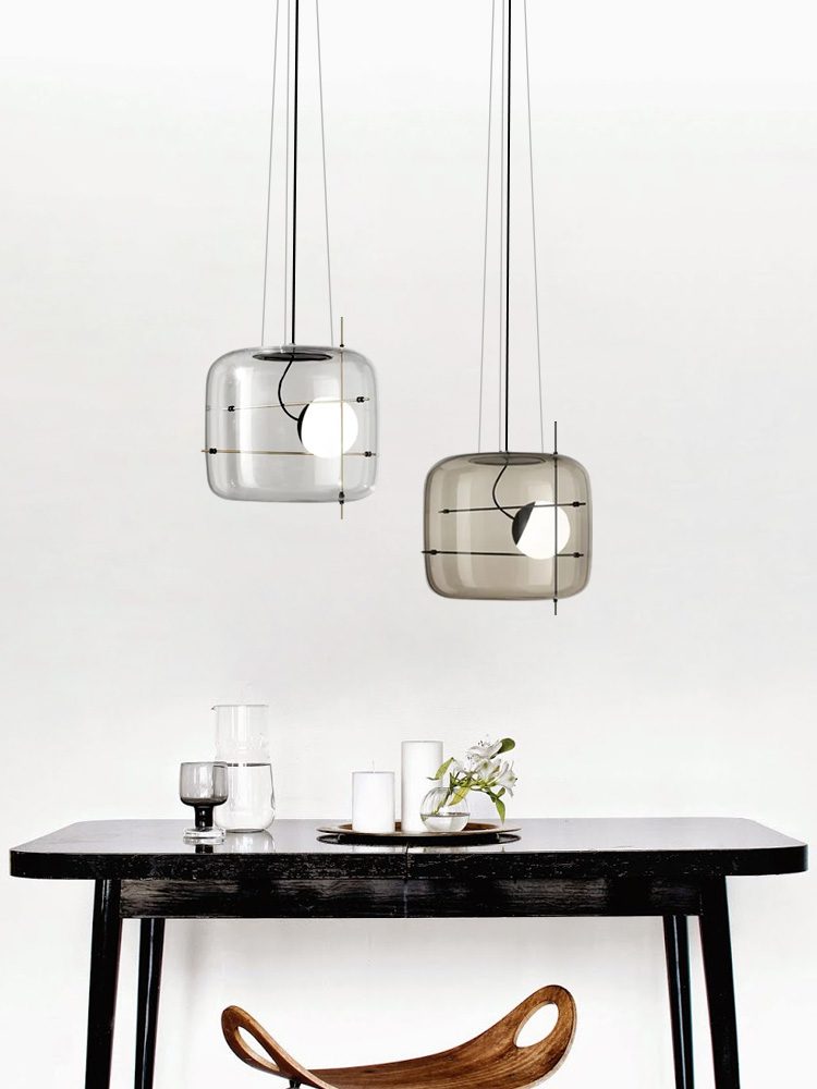 Lune Glas Zeitgemäß Pendelleuchte Leuchte-Letslighting