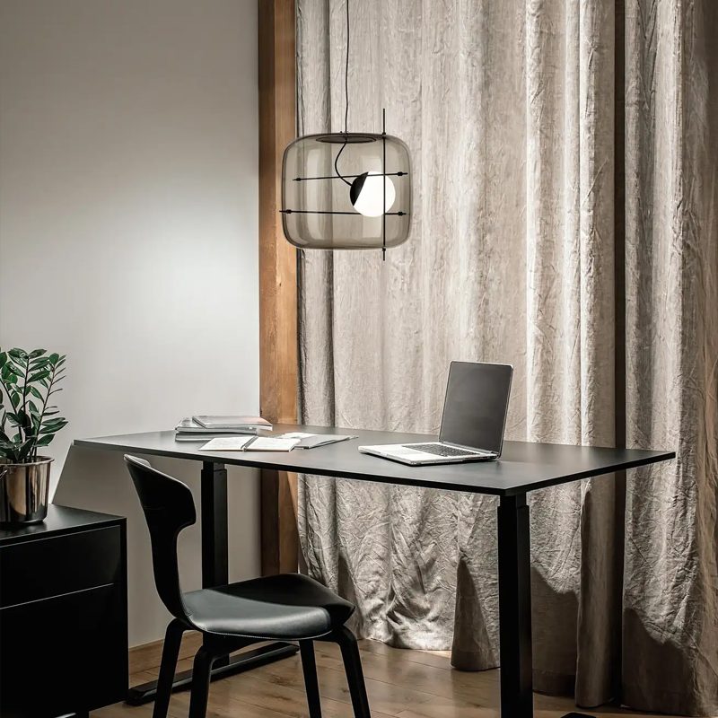 Lune Glas Zeitgemäß Pendelleuchte Leuchte-Letslighting