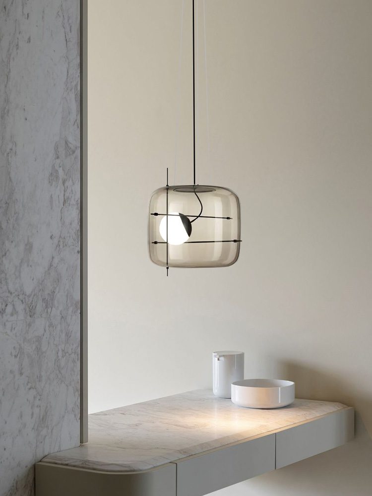 Lune Glas Zeitgemäß Pendelleuchte Leuchte-Letslighting
