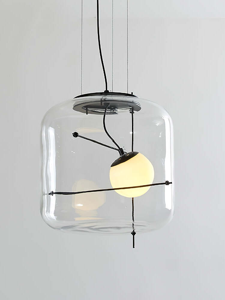 Lune Glas Zeitgemäß Pendelleuchte Leuchte-Letslighting