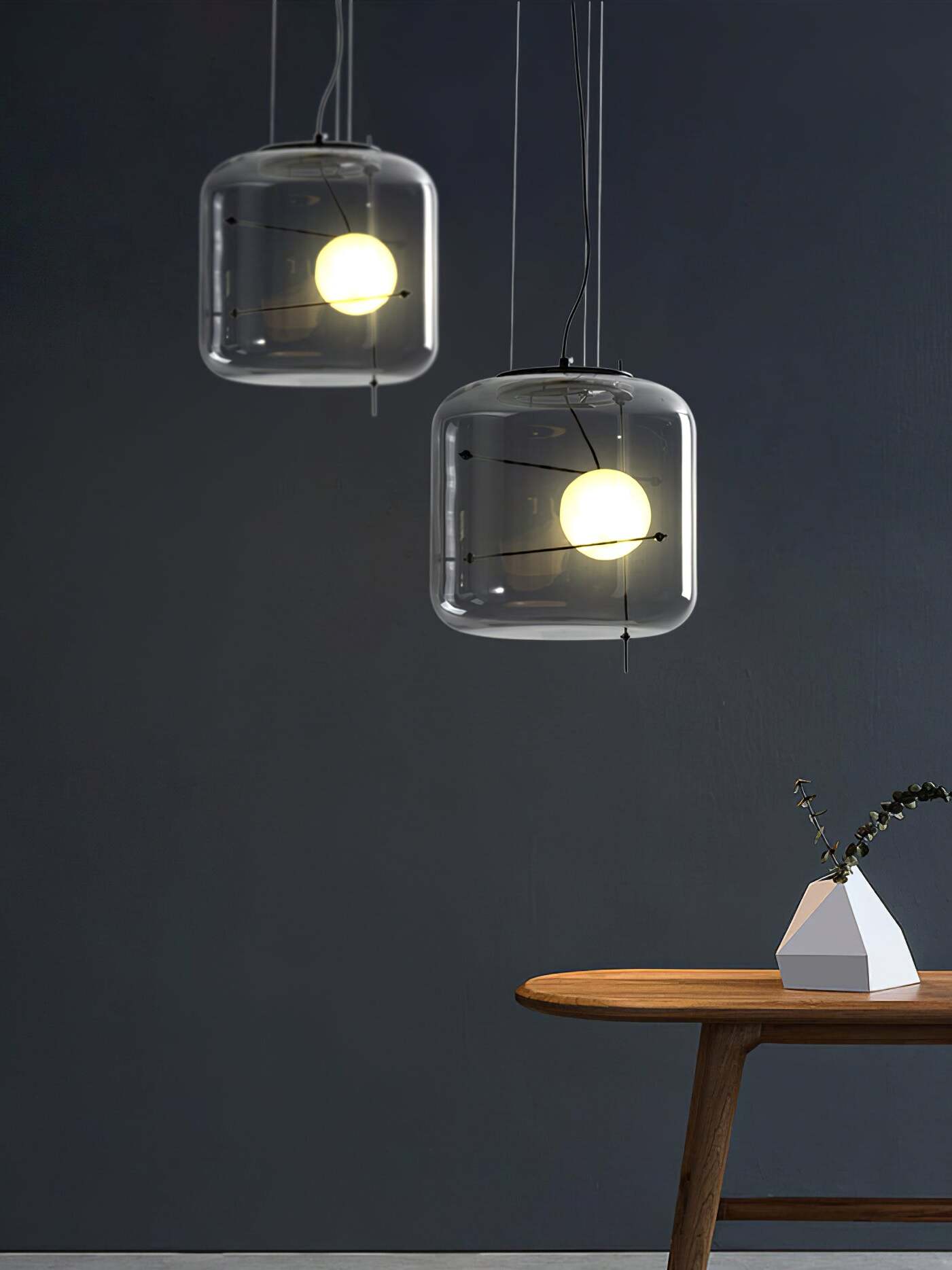 Lune Glas Zeitgemäß Pendelleuchte Leuchte-Letslighting