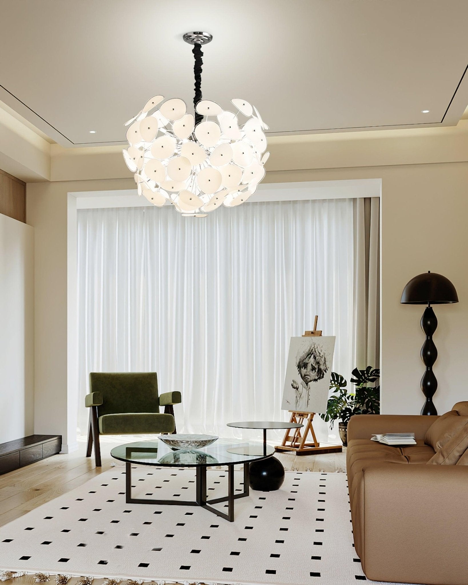 Orcariol Futuristischer Glasleuchter-Letslighting
