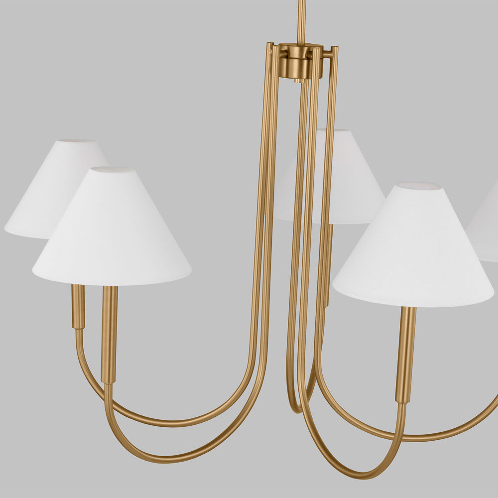 Nycareth Industrieller Vintage-Kronleuchter aus Stoff-Letslighting
