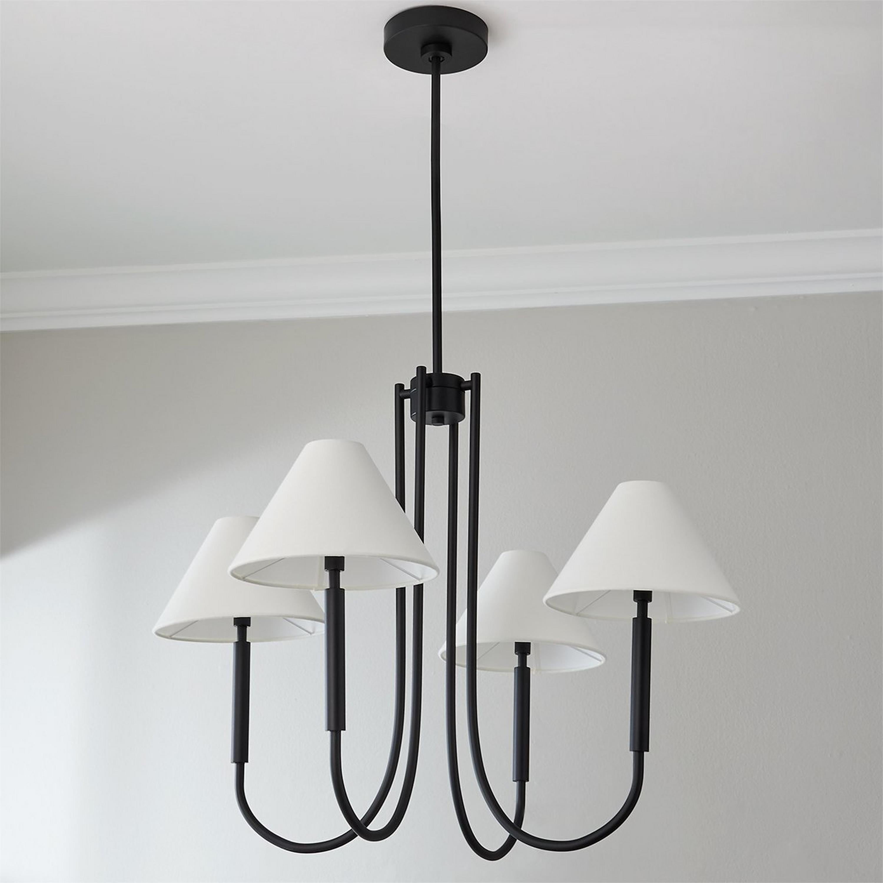 Nycareth Industrieller Vintage-Kronleuchter aus Stoff-Letslighting