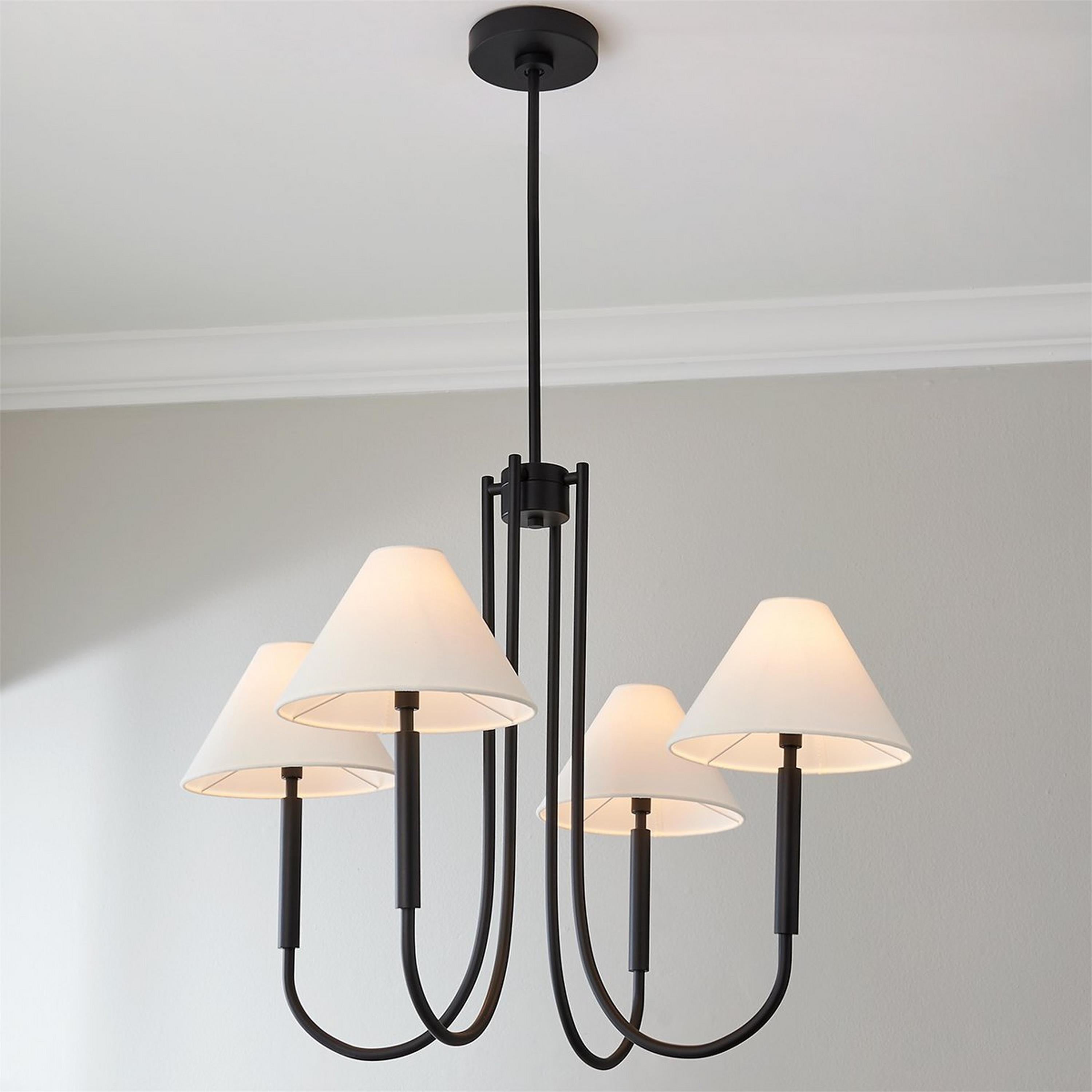 Nycareth Industrieller Vintage-Kronleuchter aus Stoff-Letslighting
