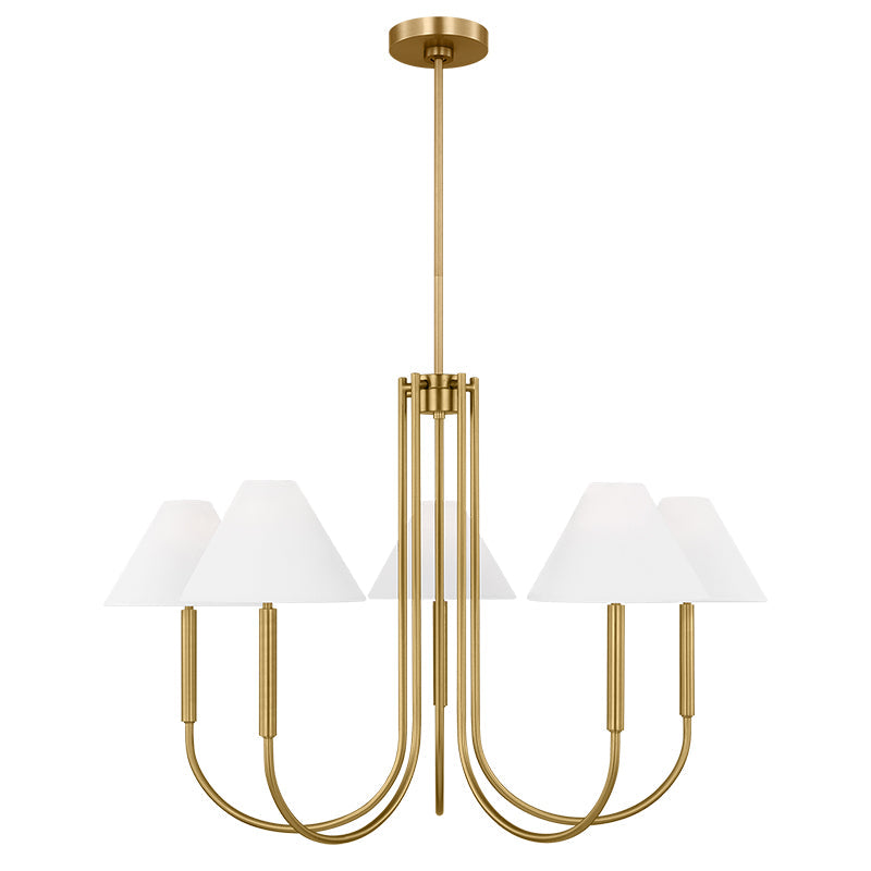 Nycareth Industrieller Vintage-Kronleuchter aus Stoff-Letslighting