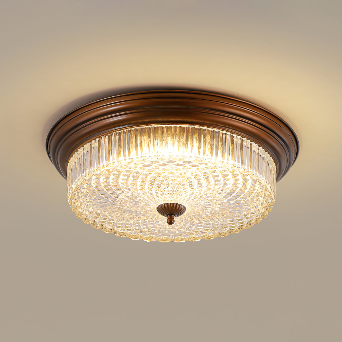 Ulcarir Retro Glas Deckenlampe-Letslighting