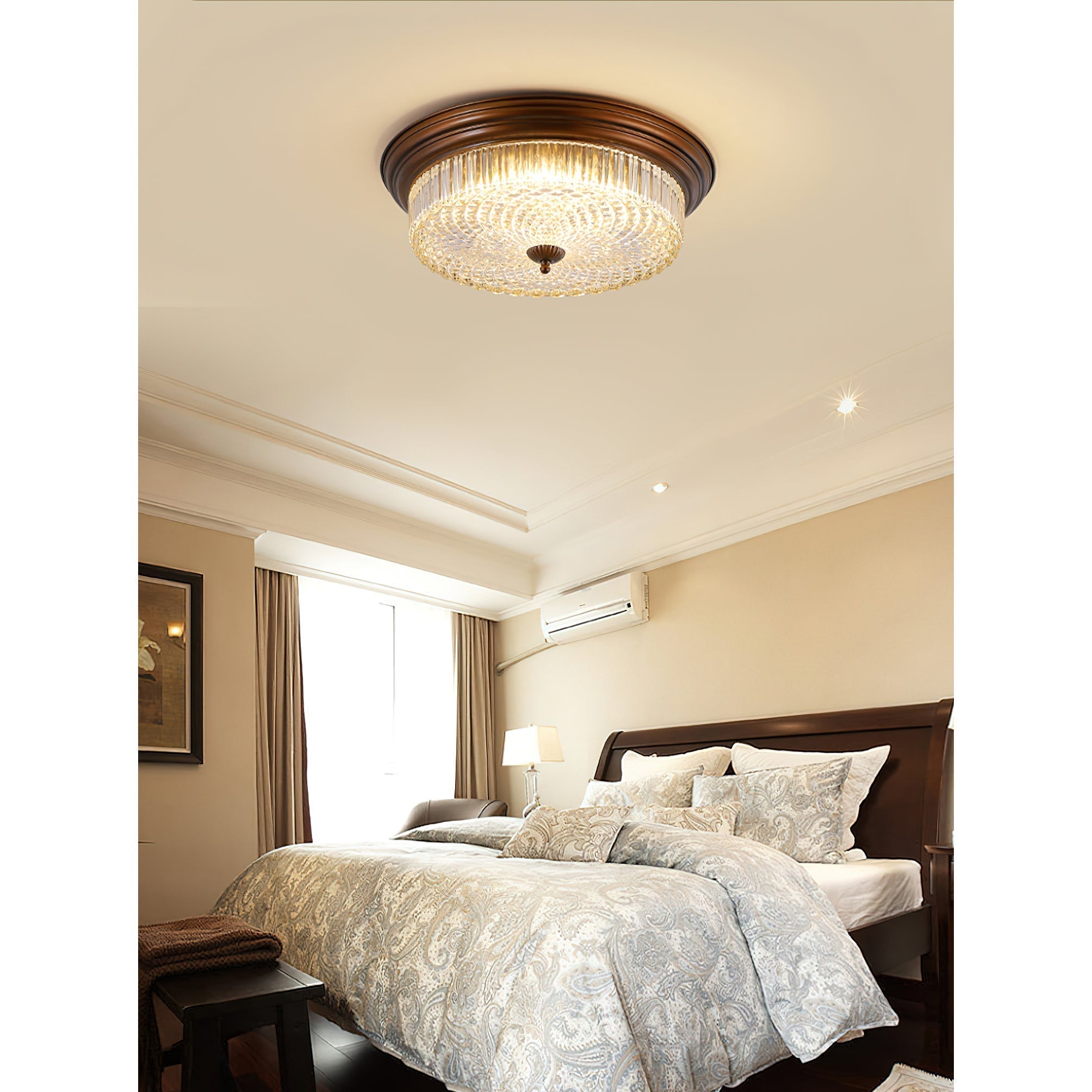 Ulcarir Retro Glas Deckenlampe-Letslighting