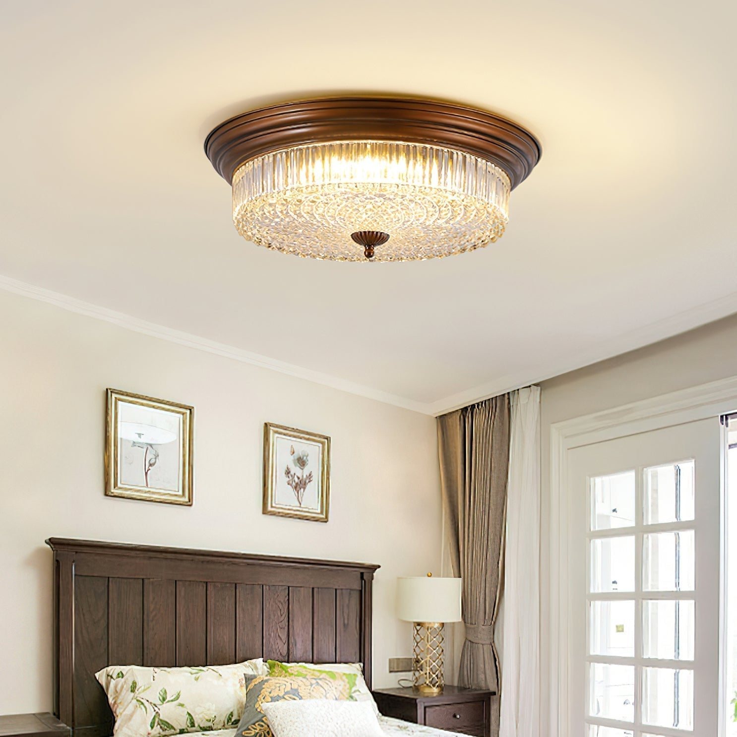 Ulcarir Retro Glas Deckenlampe-Letslighting