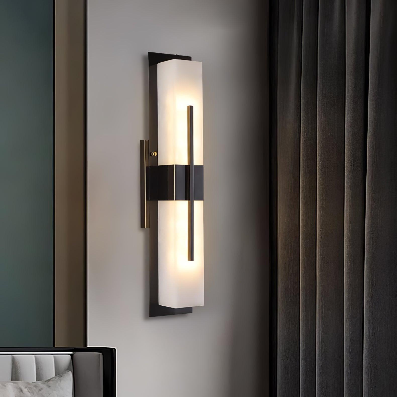 Lylirel Rectangular Alabaster Wall Light - Neutralighting