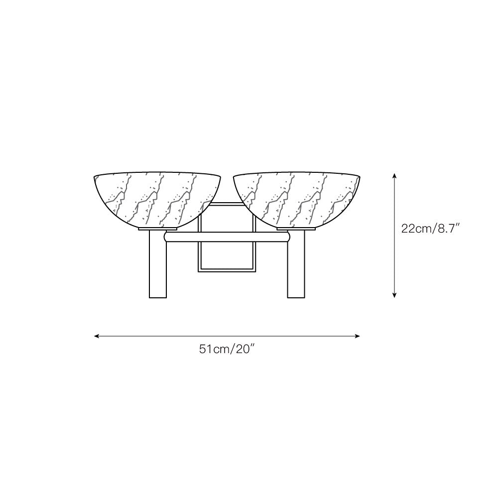 Weft Modern Minimalist Alabaster Metal Wall Lamp - Letslighting