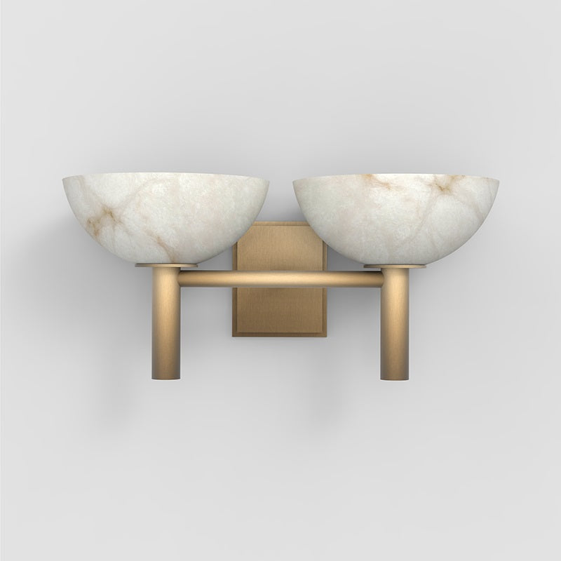 Weft Modern Minimalist Alabaster Metal Wall Lamp - Letslighting