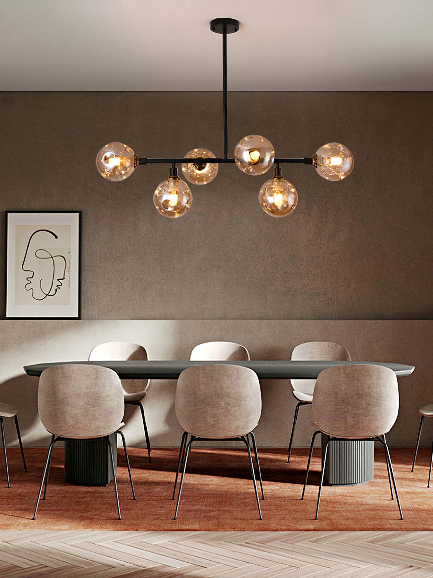 Lustra Minimalistischer Kronleuchter aus Glas-Letslighting