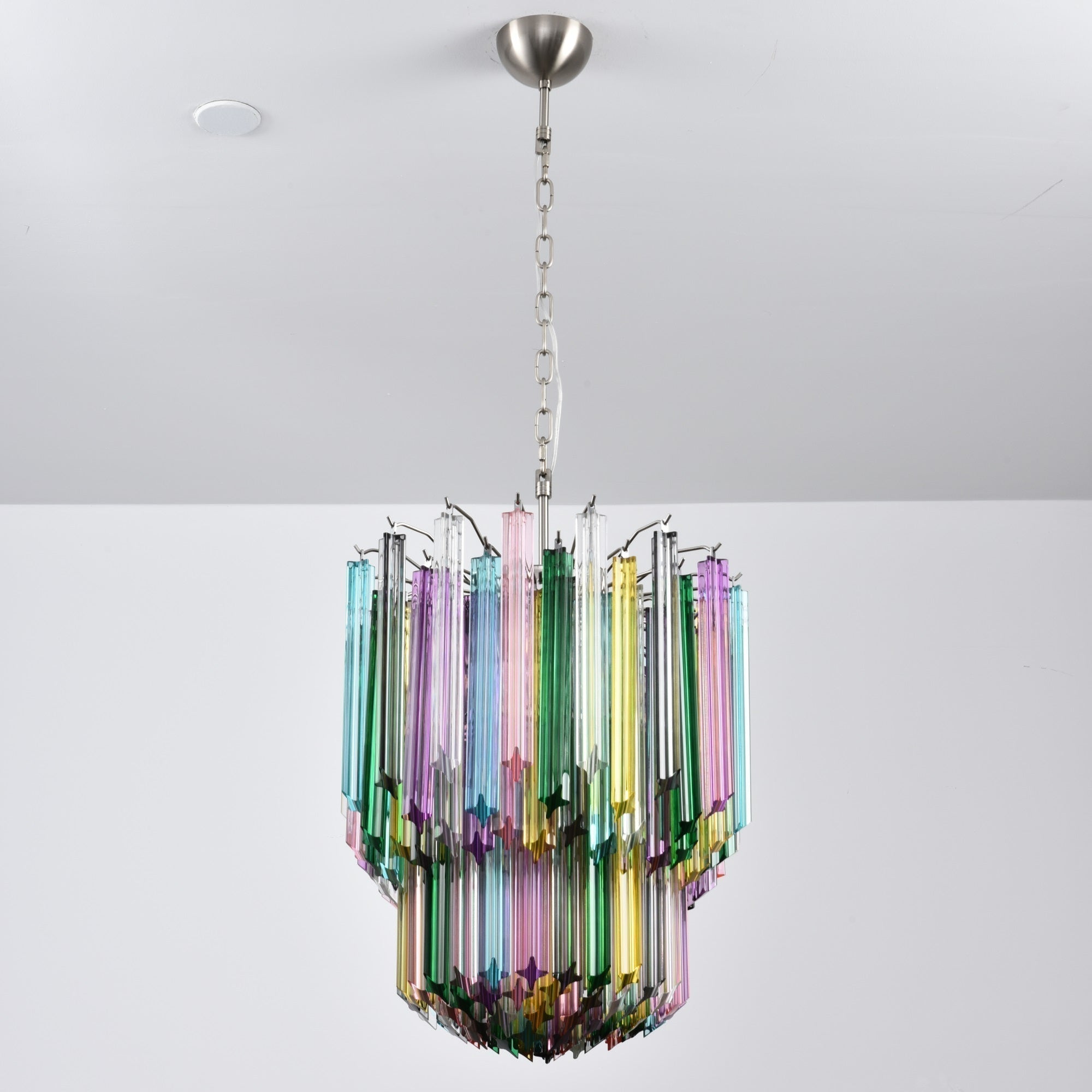 Aurora Chandelier Murano Glass Colorful Prism - Neutralighting