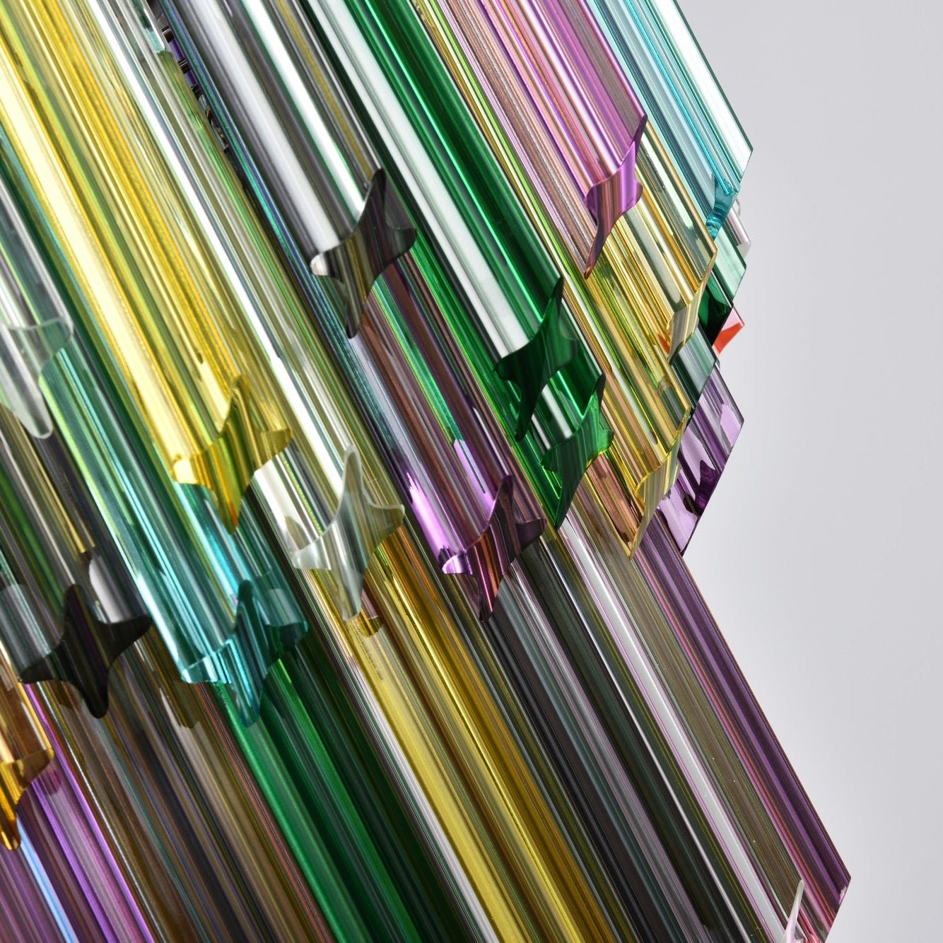 Aurora Chandelier Murano Glass Colorful Prism - Neutralighting