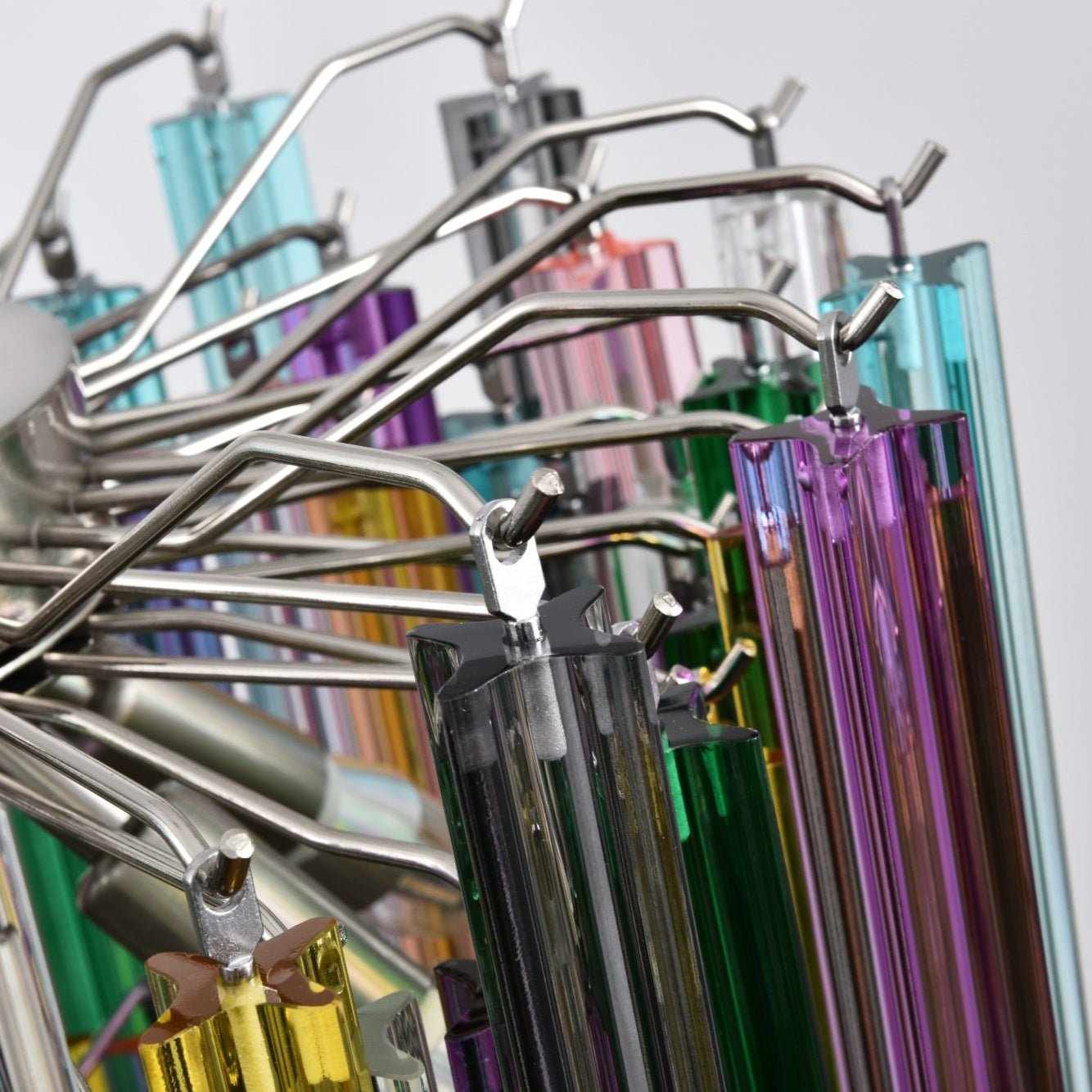 Aurora Chandelier Murano Glass Colorful Prism - Neutralighting