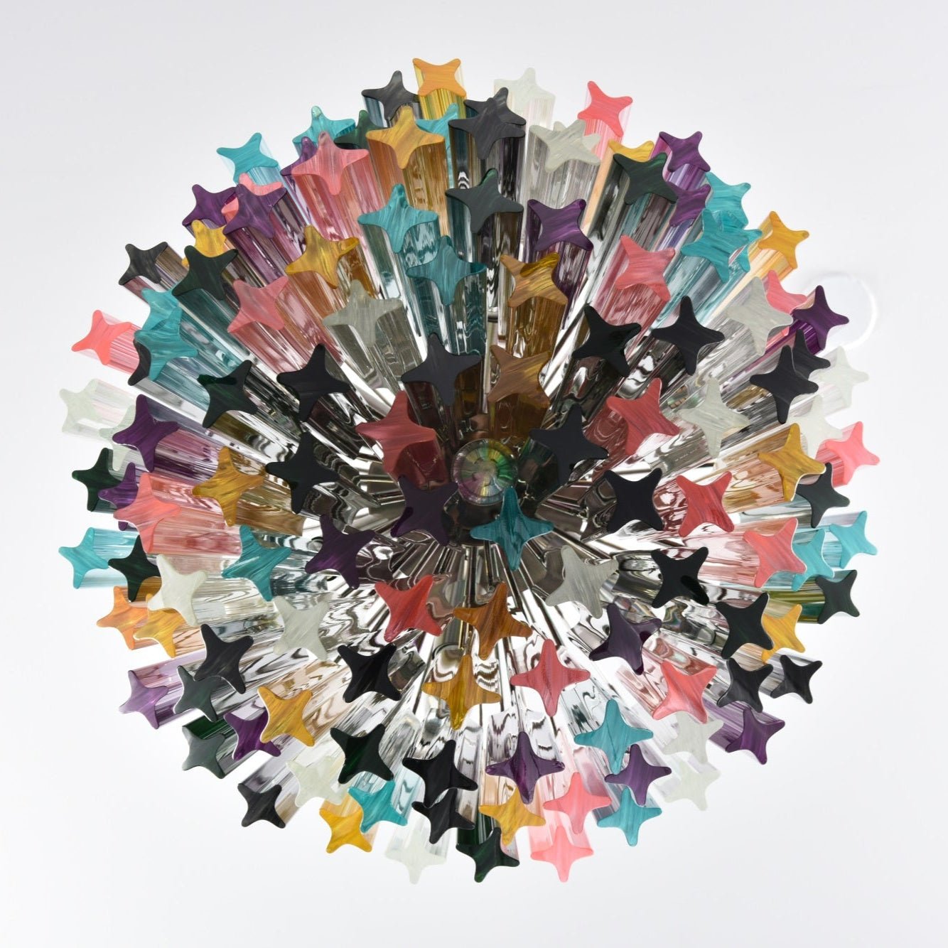 Aurora Chandelier Murano Glass Colorful Prism - Neutralighting