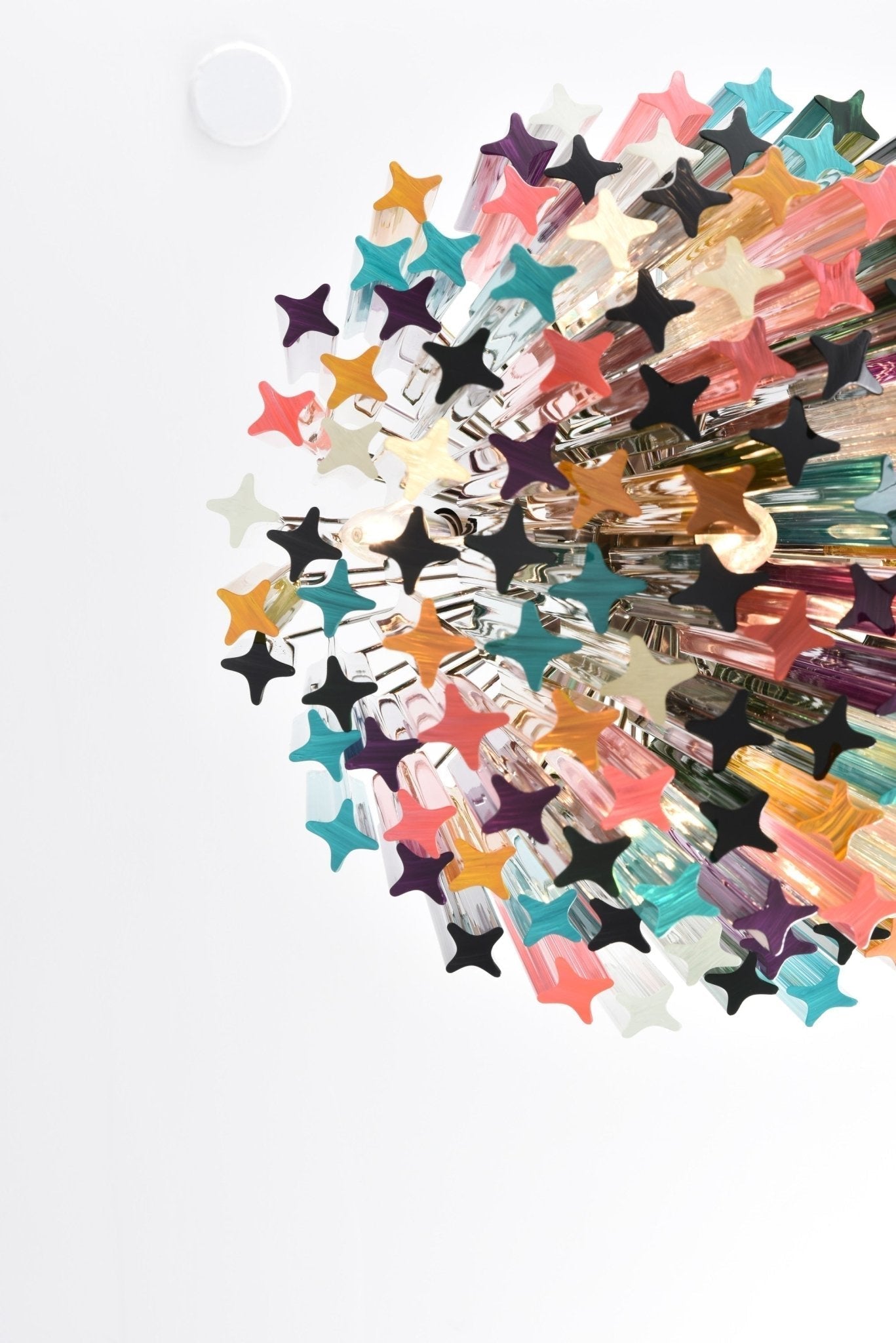 Aurora Chandelier Murano Glass Colorful Prism - Neutralighting