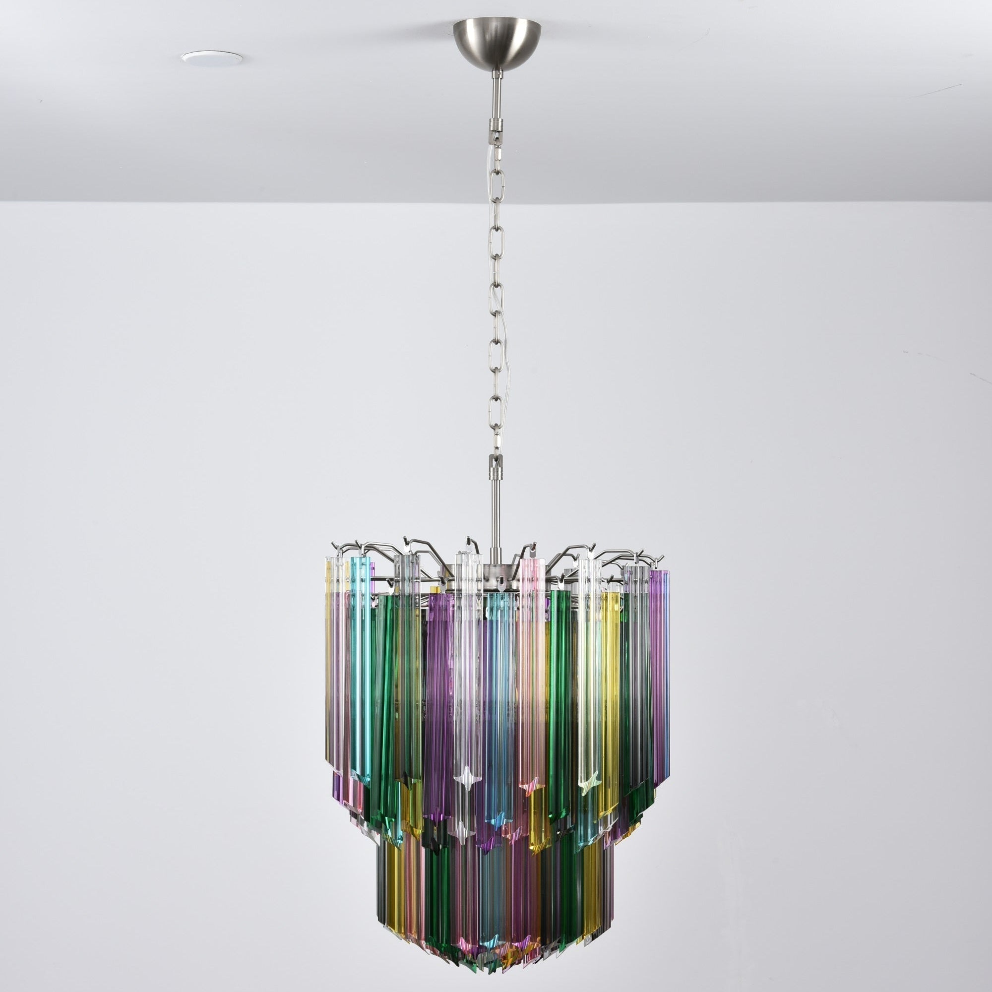Aurora Chandelier Murano Glass Colorful Prism - Neutralighting
