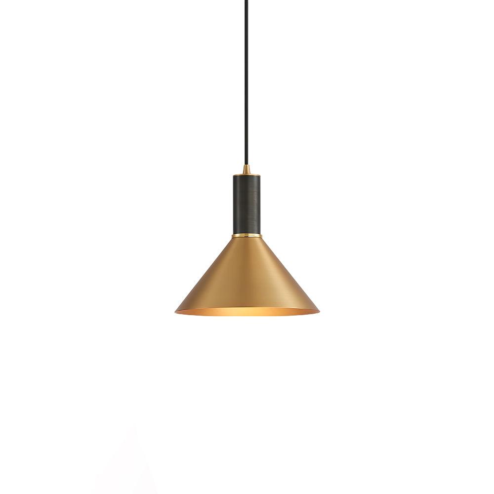 Orion Kegelförmige Pendelleuchte aus Messing-Letslighting