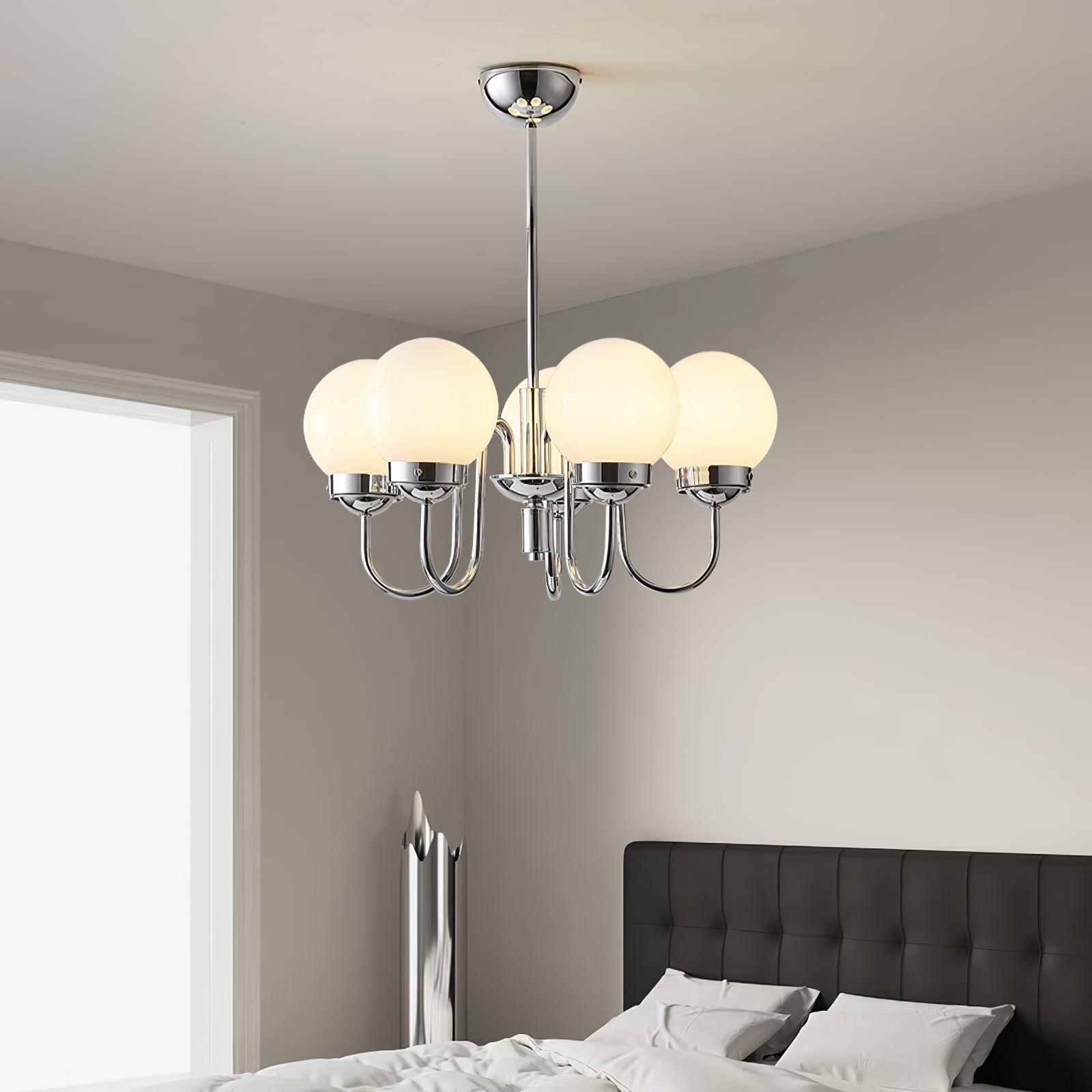 Lustra Kronleuchter Globe Chrom Vintage-Letslighting