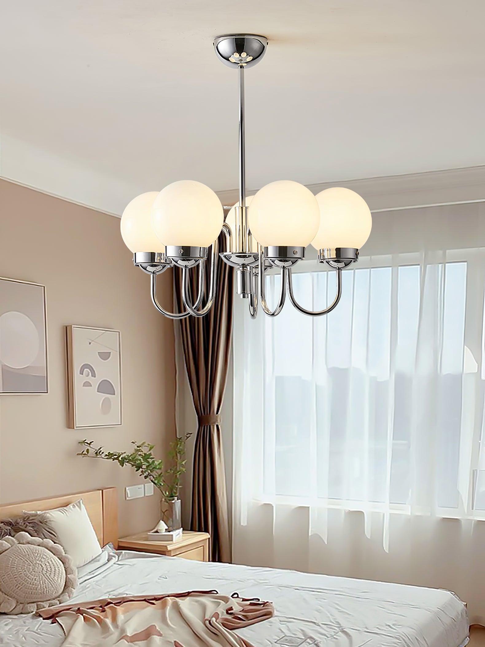 Lustra Kronleuchter Globe Chrom Vintage-Letslighting