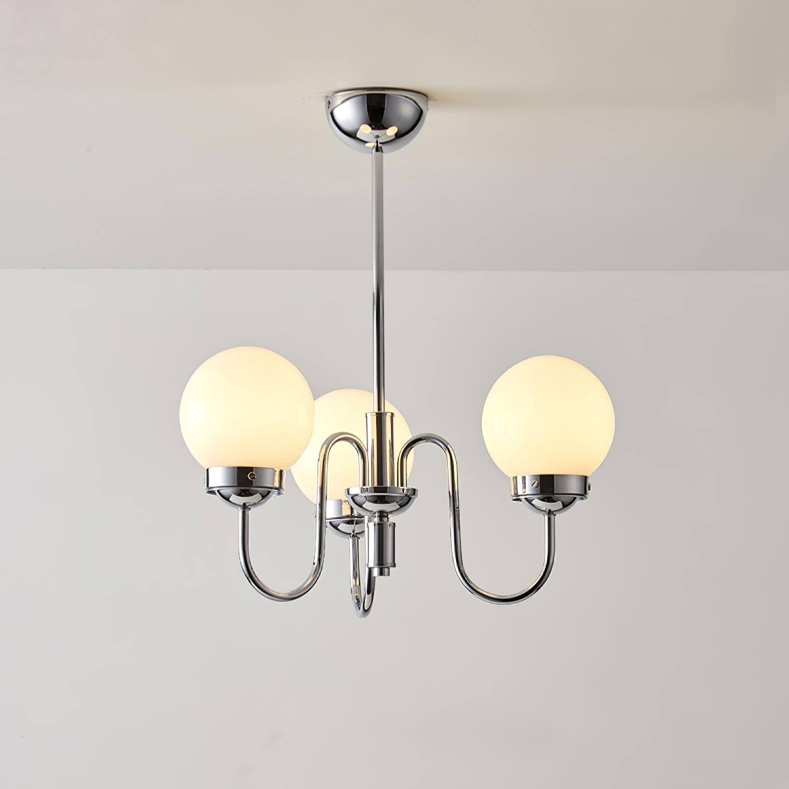 Lustra Kronleuchter Globe Chrom Vintage-Letslighting