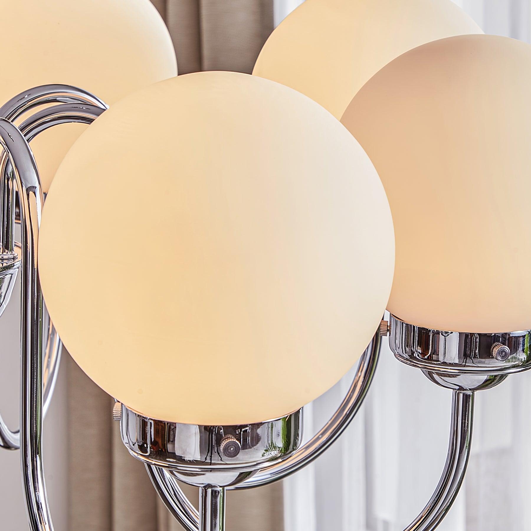 Lustra Kronleuchter Globe Chrom Vintage-Letslighting