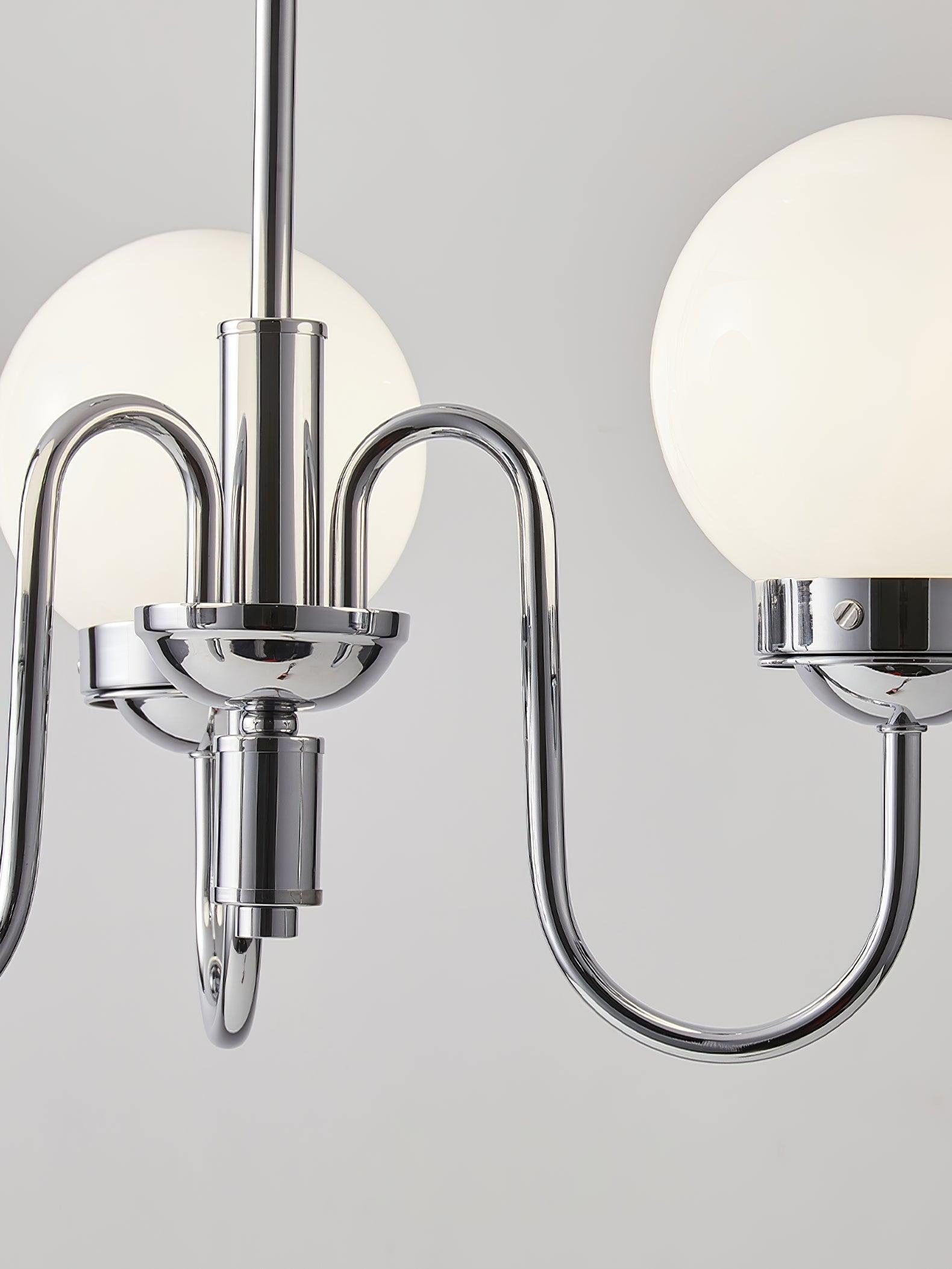Lustra Kronleuchter Globe Chrom Vintage-Letslighting