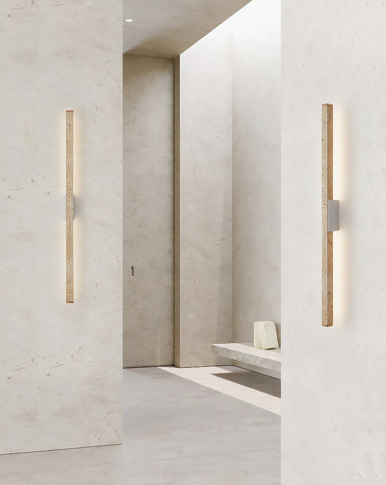 Vivyna Modern Minimalist Travertine Wall Lamp - Letslighting
