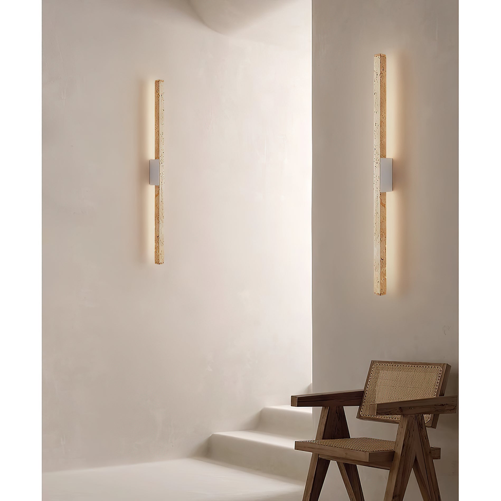 Vivyna Modern Minimalist Travertine Wall Lamp - Letslighting